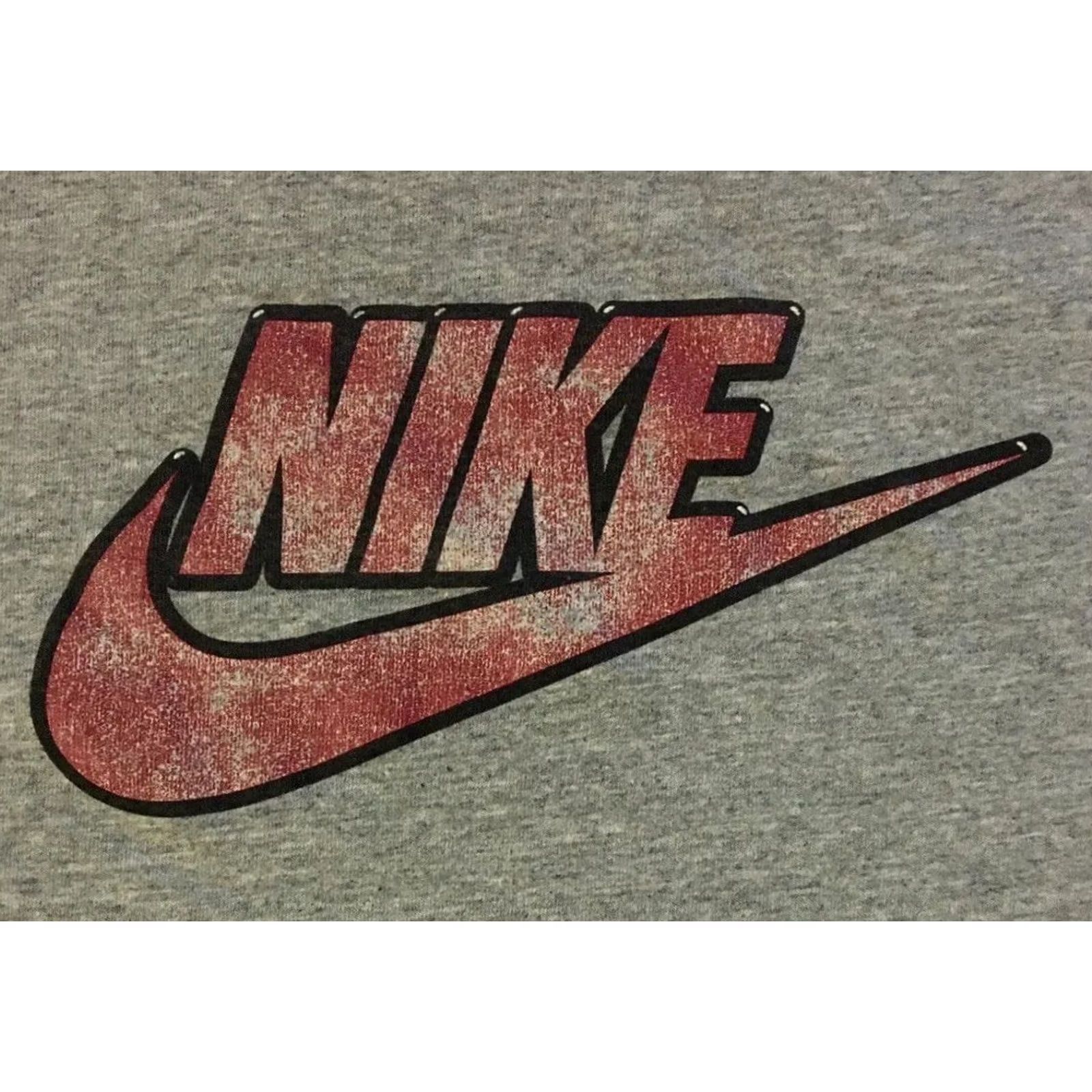 Nike VINTAGE Nike Faded Swoosh Shirt L Mens Gray 90s Hip Hop Grunge Skate Track & Field Rap Retro Basketball USA Logo Swoosh Boxy Size US L / EU 52-54 / 3 - 2 Thumbnail