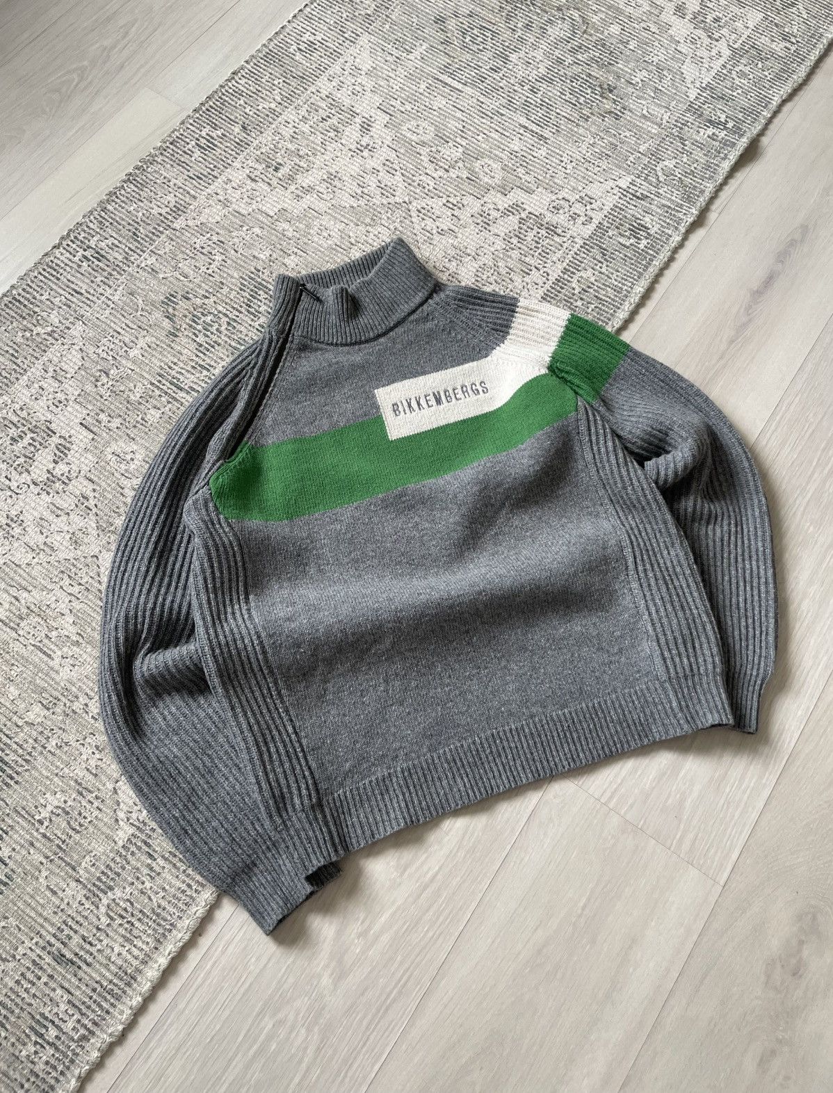 Dirk Bikkembergs Bikkembergs Runway Avant Garde Wool Zip Sweater Size US XL / EU 56 / 4 - 5 Thumbnail