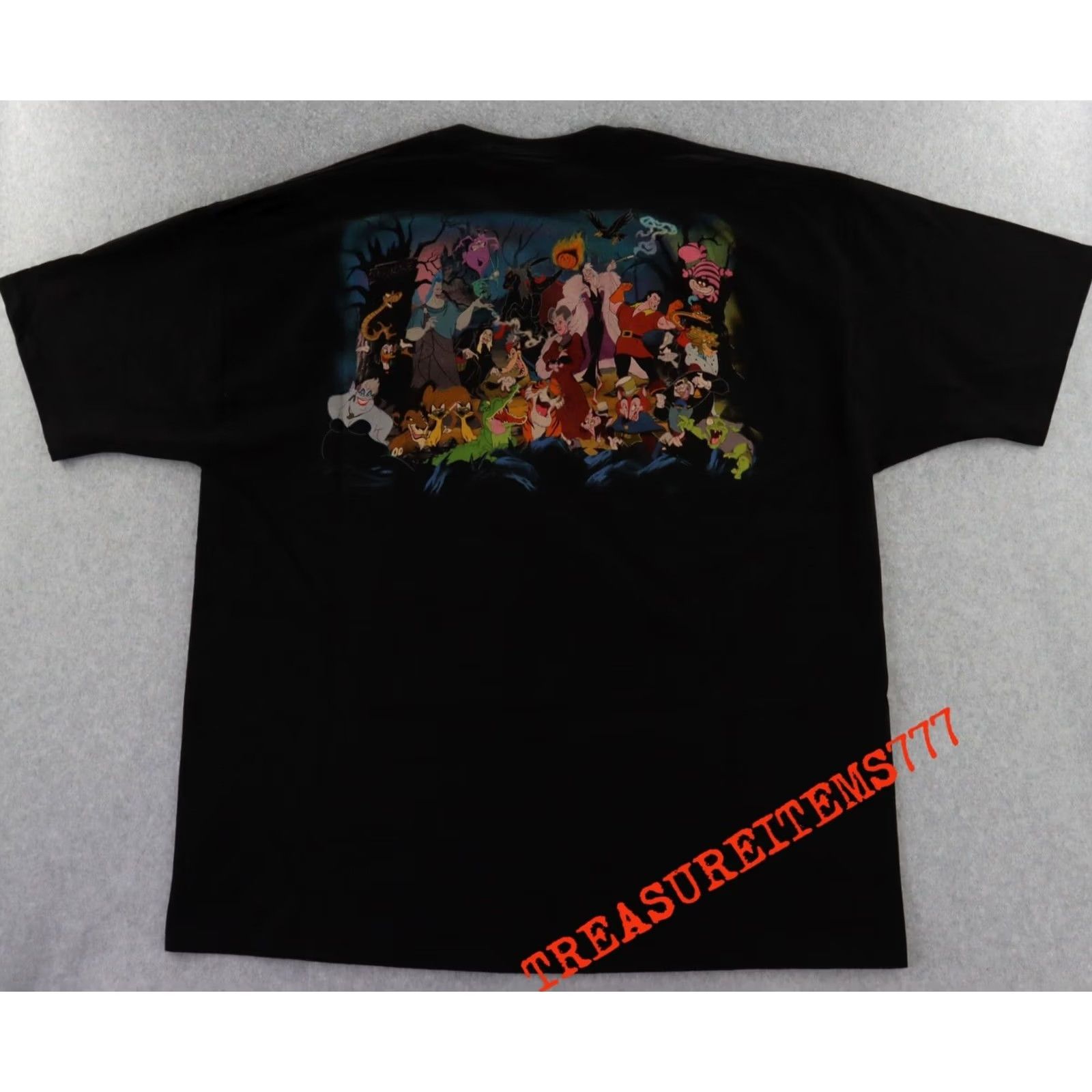 Disney VINTAGE DISNEY VILLAINS TSHIRT XL Men's 90s Double-Sided Black Crew Neck Short Sleeve Size US XL / EU 56 / 4 - 2 Thumbnail