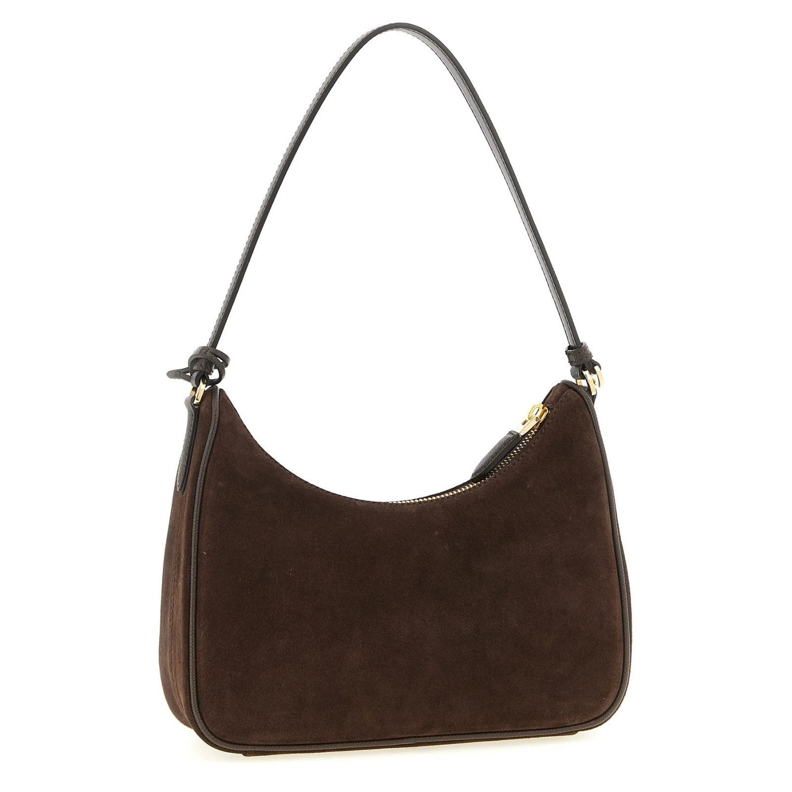 Prada PRADA $2100 Re-Edition 2005 Mini Brown Suede Shoulder Bag Ne Size ONE SIZE - 2 Thumbnail