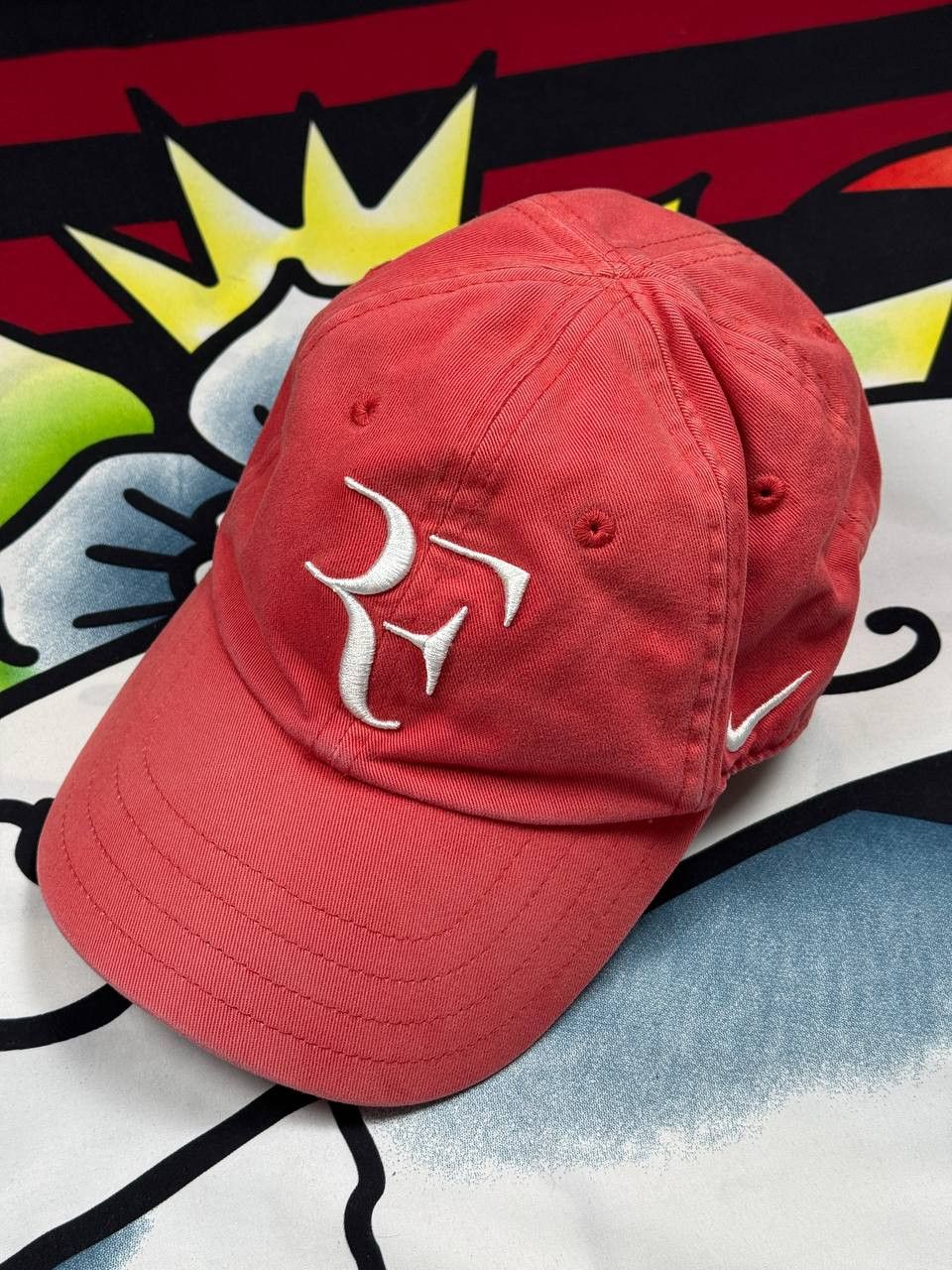 Nike Nike RF Roger Federer cap in red Size OS Size ONE SIZE - 1 Thumbnail