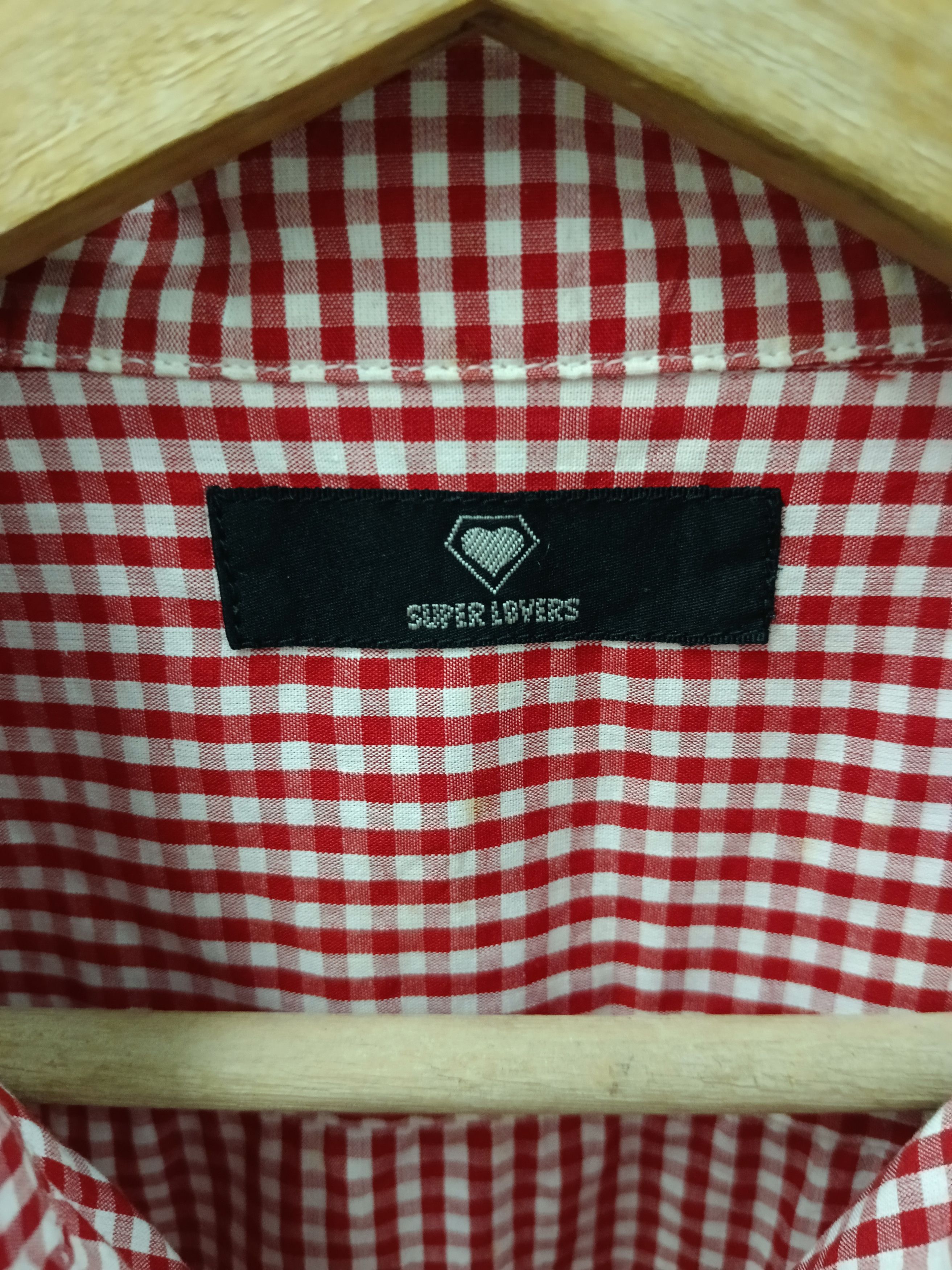 Super Lovers Super Lovers Japan Harajuku Punk Skull Gingham Button Up Size US M / EU 48-50 / 2 - 4 Thumbnail