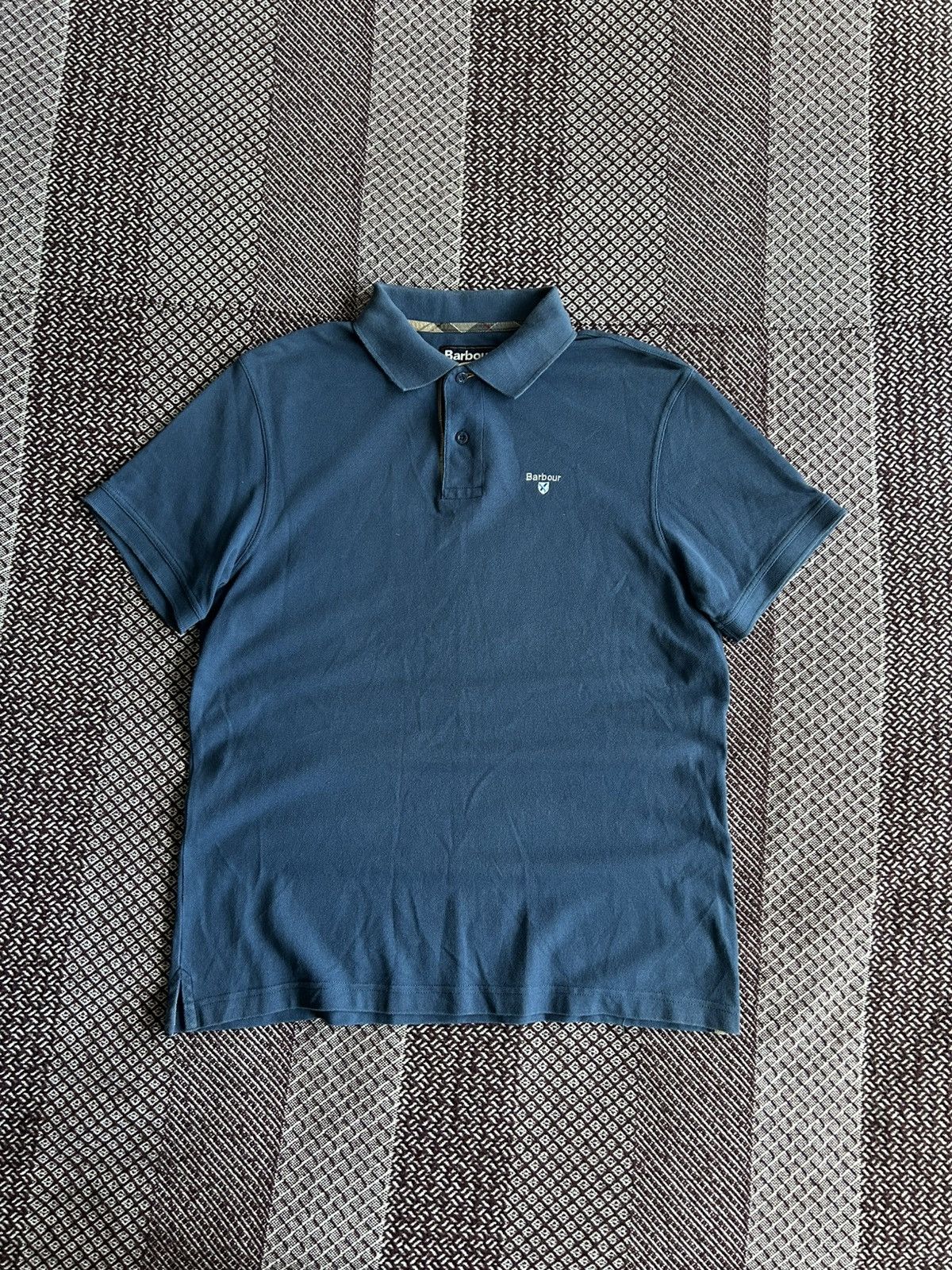 Barbour Barbour Polo T-shirt Mens Solid Style Blue Size Medium Size US M / EU 48-50 / 2 - 1 Thumbnail