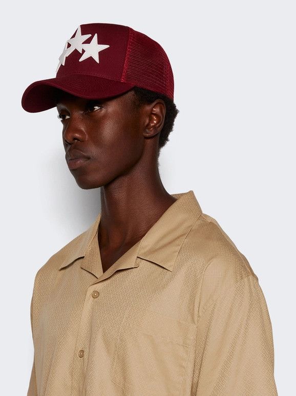Amiri o1orln1125 Size: OS / 3 Star Cotton Trucker Hat / Cap Size ONE SIZE - 3 Thumbnail