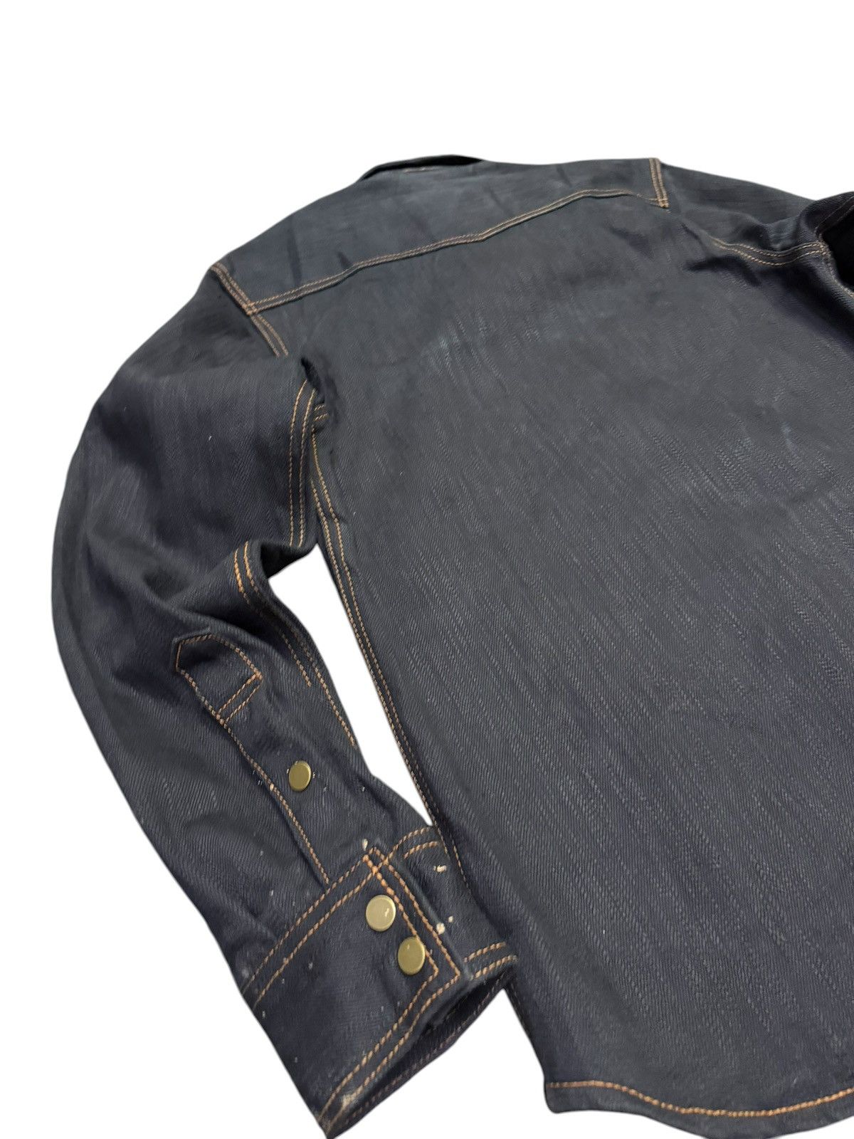 SoSo Soso 20oz Denim Western Shirt Size US XS / EU 42 / 0 - 6 Thumbnail