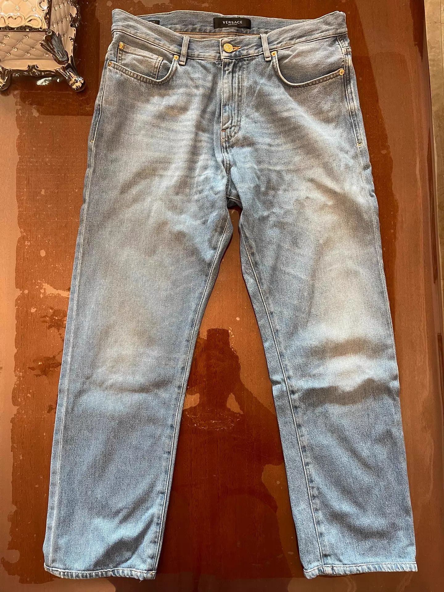 Versace Versace Classic Blue Jeans Medusa Head 33 Size US 33 - 1 Thumbnail