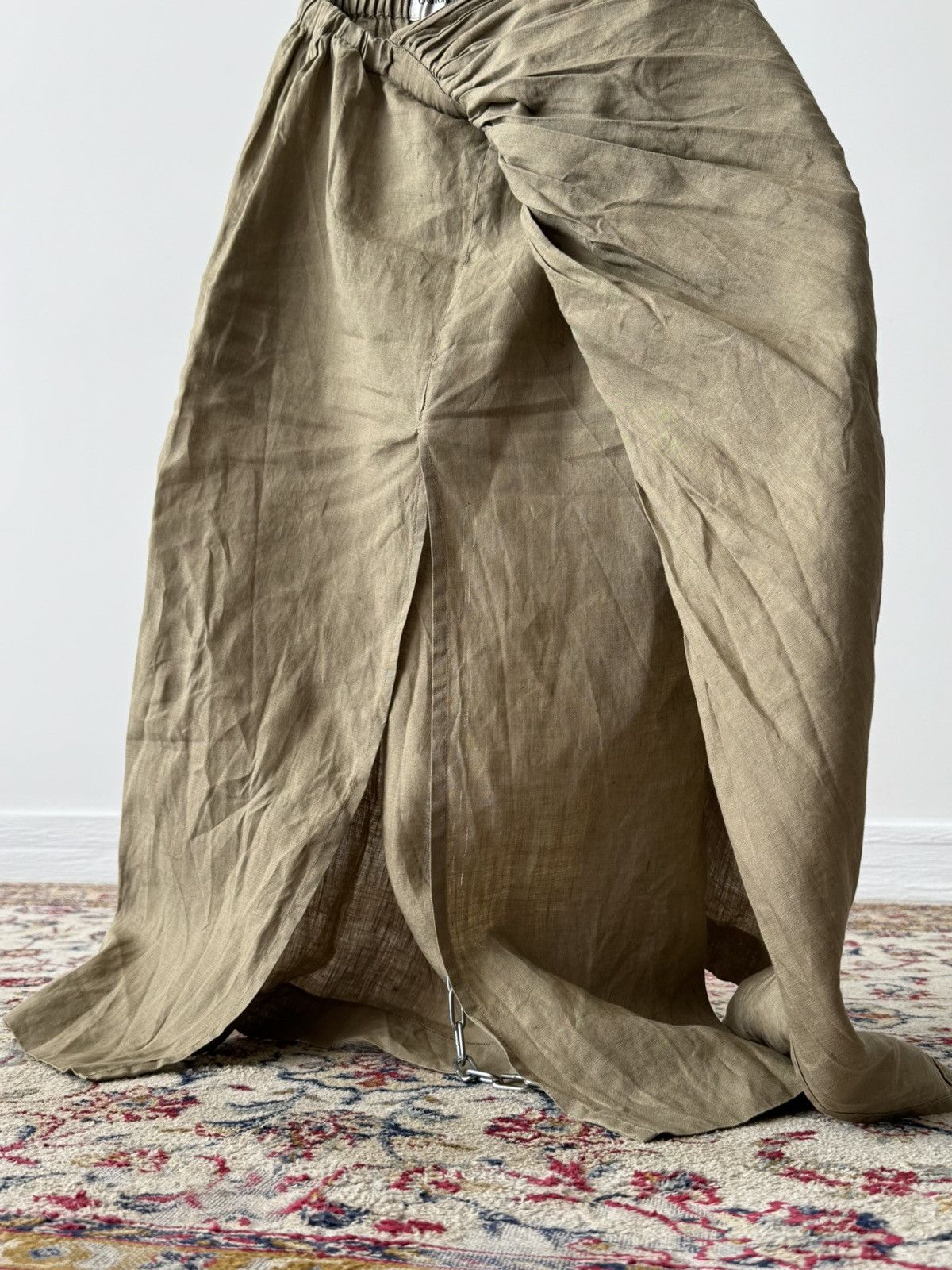 Giorgio Armani Vintage 80s Giorgio Armani Women’s Pleated Midi Skirt Size 27" / US 4 / IT 40 - 7 Thumbnail