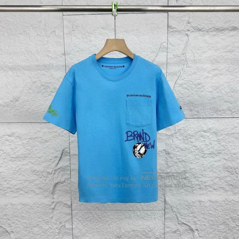 Chrome Hearts CHROME HEARTS Size S Blue printed pocket round neck short s Size US S / EU 44-46 / 1 - 1 Thumbnail