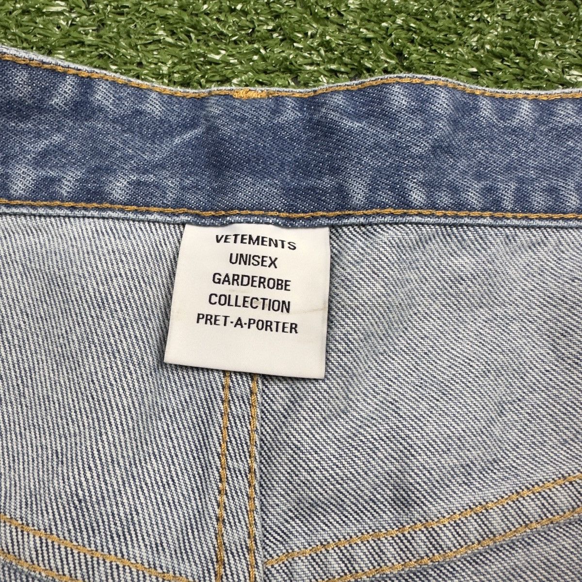 Vetements Vetements Haute Couture Baggy Blue 36x32 Denim Jeans Men’s Size US 36 / EU 52 - 4 Thumbnail
