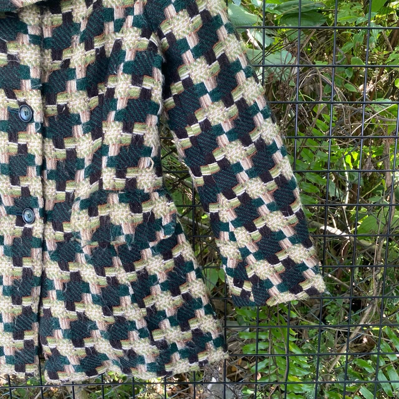 Japanese Brand × Vintage Vintage Japan Tabasa Multicolour Wool Coat Jacket Size M / US 6-8 / IT 42-44 - 5 Thumbnail