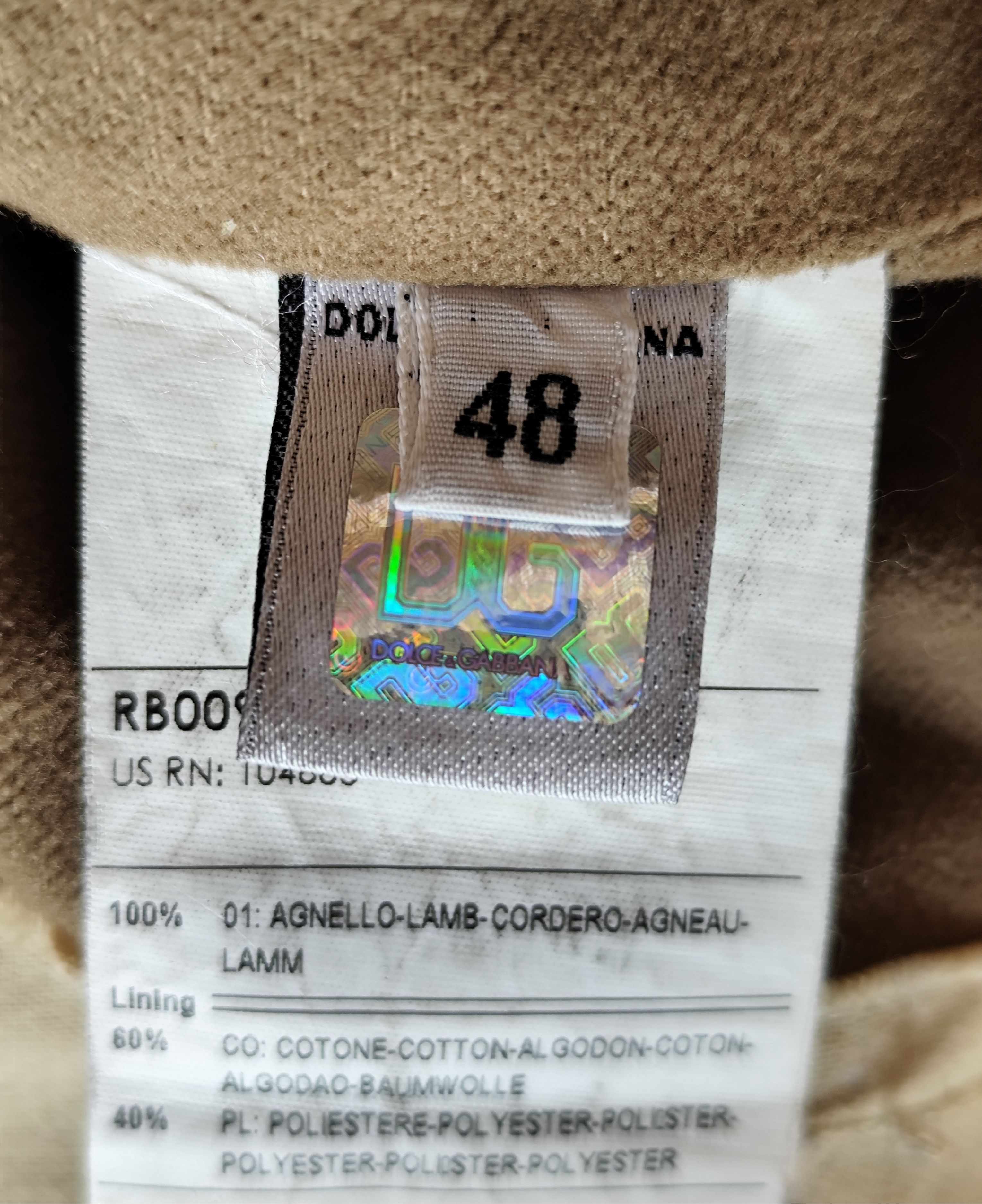 Dolce & Gabbana Giacca Pelle Agnello D&G Dolce & Gabbana Vintage 1994 " Size US M / EU 48-50 / 2 - 7 Thumbnail