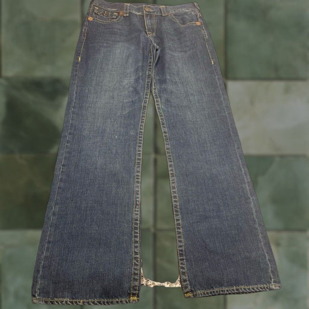 True Religion VINTAGE True Religion Jeans Men 38x34 Denim Bootcut USA Flap Pockets 90s Size US 38 / EU 54 - 1 Thumbnail