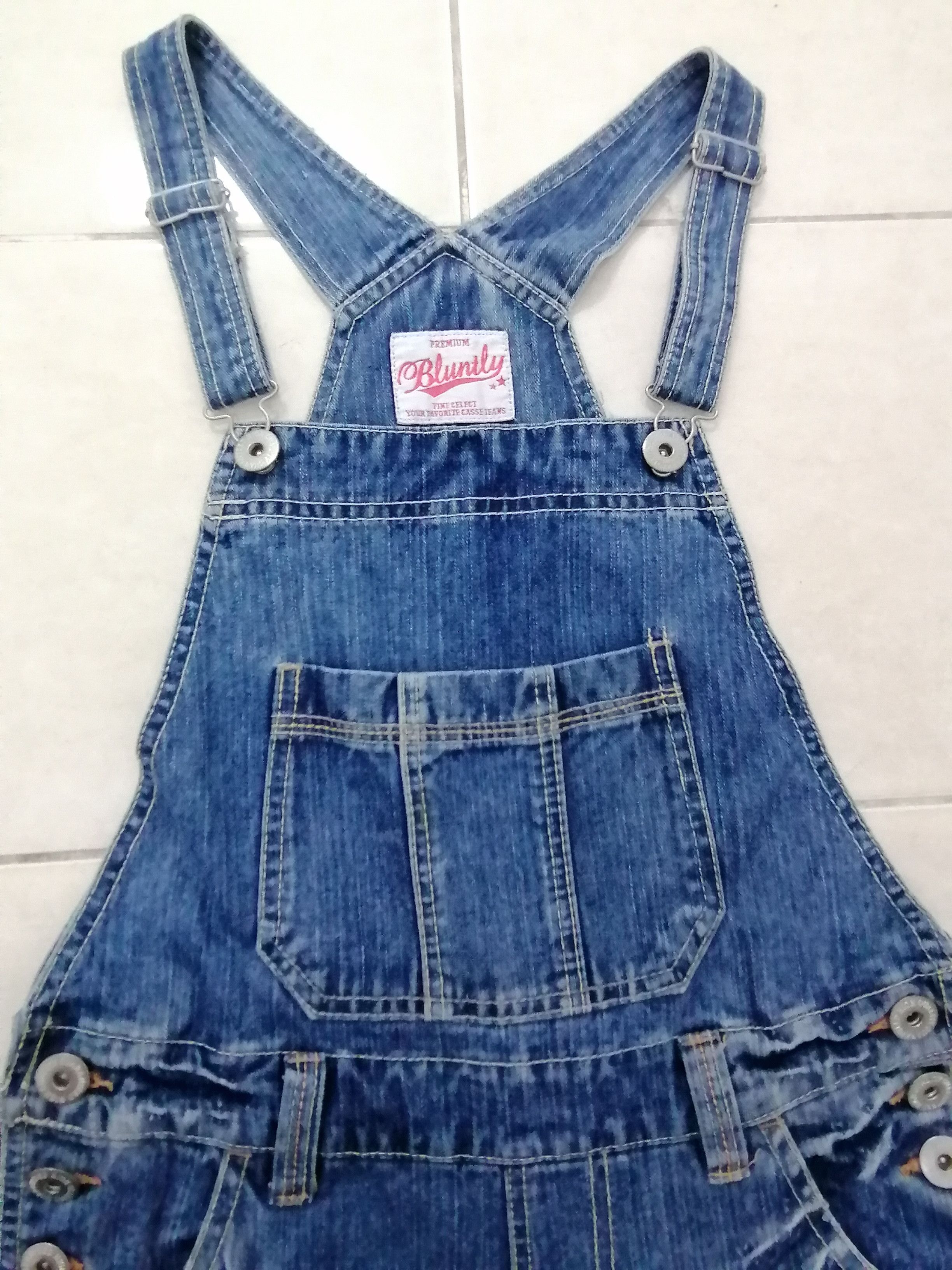 Japanese Brand Bluntly Japanese Overall Patch Denim Size US 33 - 6 Thumbnail