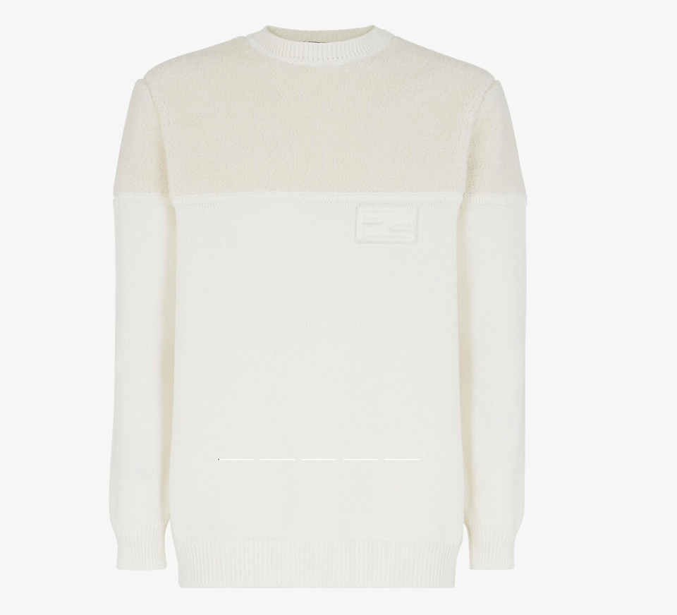 Fendi o1loc1c0824 Pullover in White Size US M / EU 48-50 / 2 - 1 Thumbnail