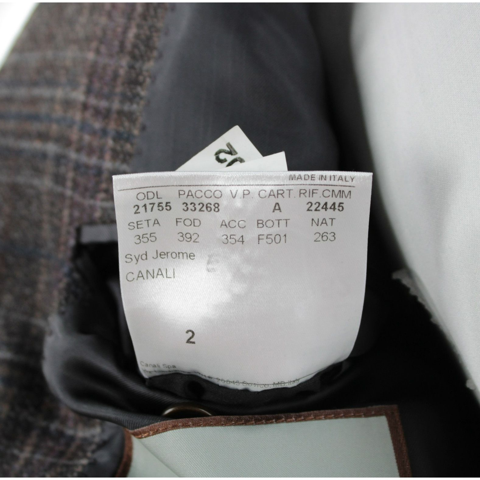 Canali Canali Sport Coat Size 42 Regular US in Brown Size 42R - 9 Thumbnail