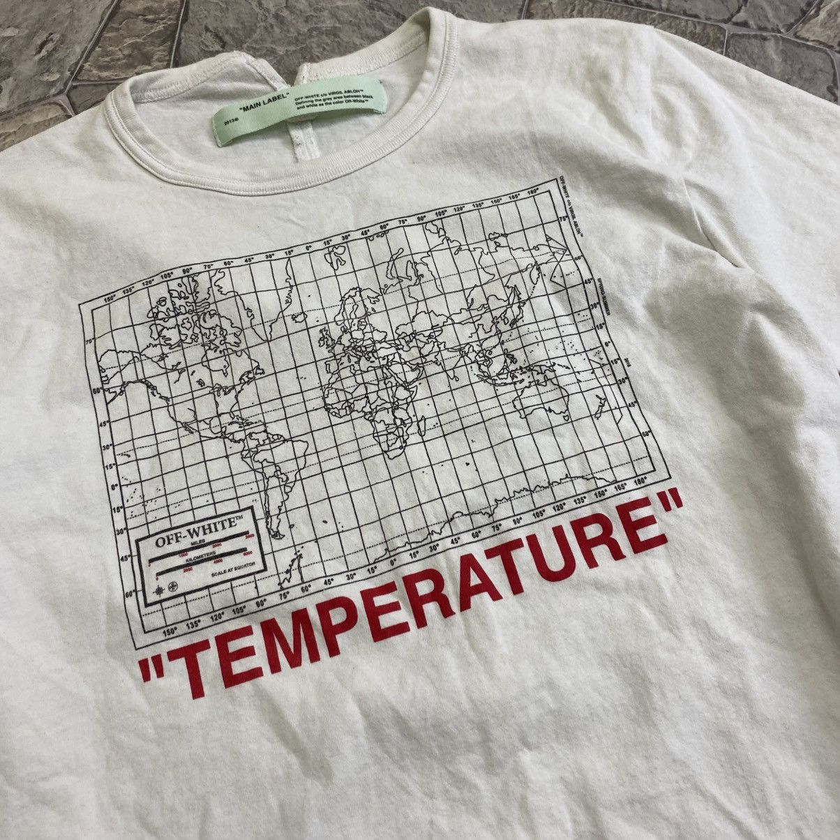 Off-White Off White Logo T-Shirt “Temperature” / Black Size US M / EU 48-50 / 2 - 6 Thumbnail