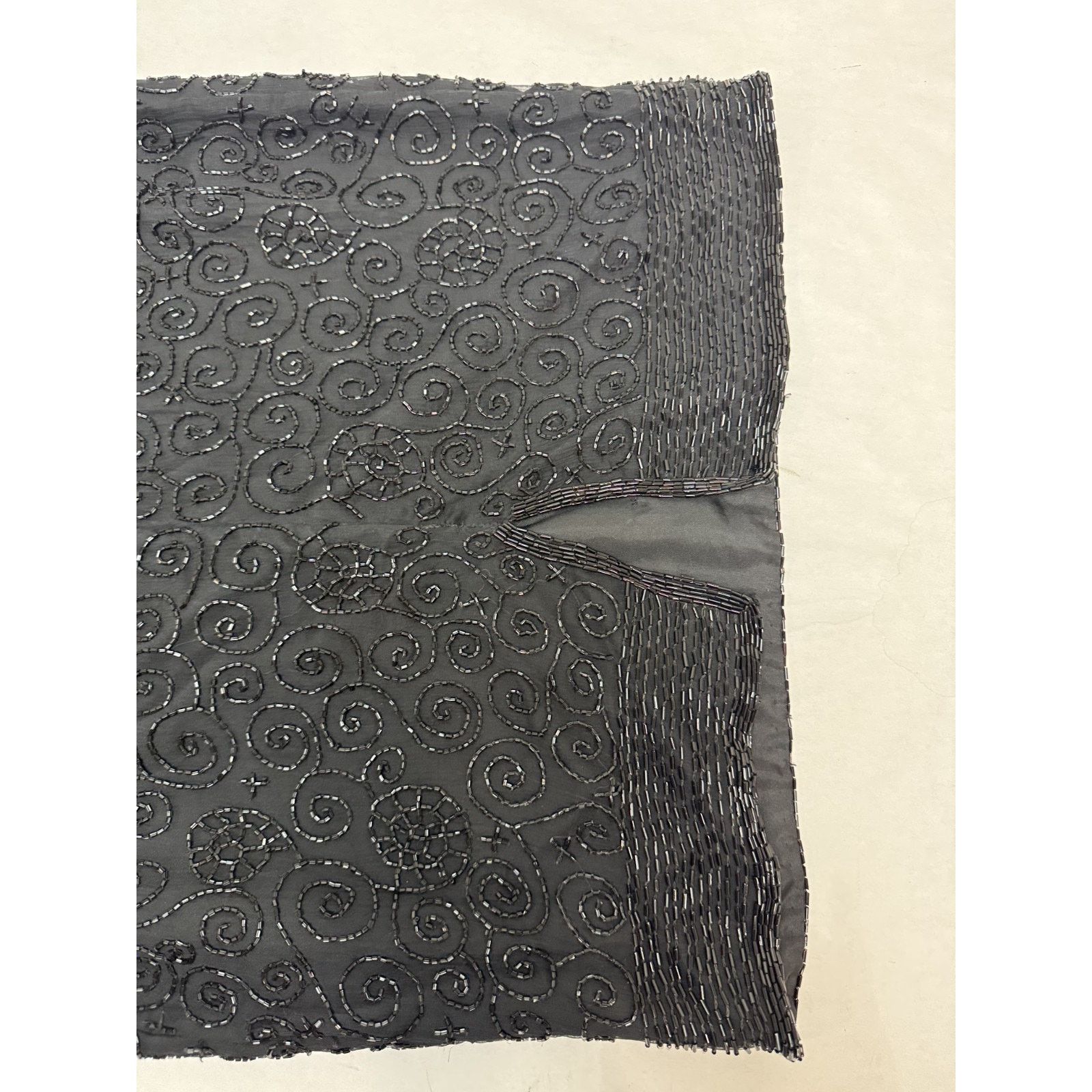 Other Vintage 1980s Pure Silk Beaded Dress Black Whimsigoth Dress Size S / US 4 / IT 40 - 13 Thumbnail