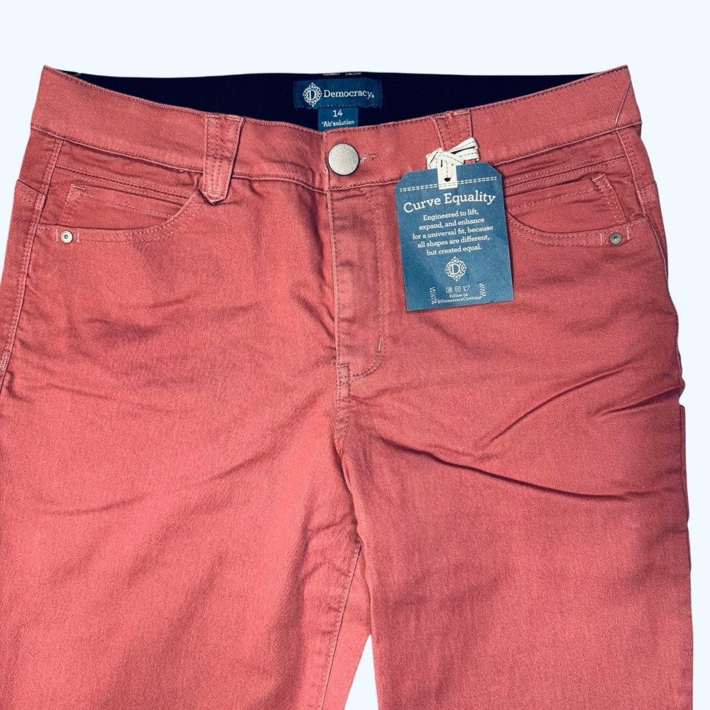 Other NWT New Democracy AB Solution Ankle Length Coral Light Brow Size 36" / US 14 / IT 50 - 3 Thumbnail
