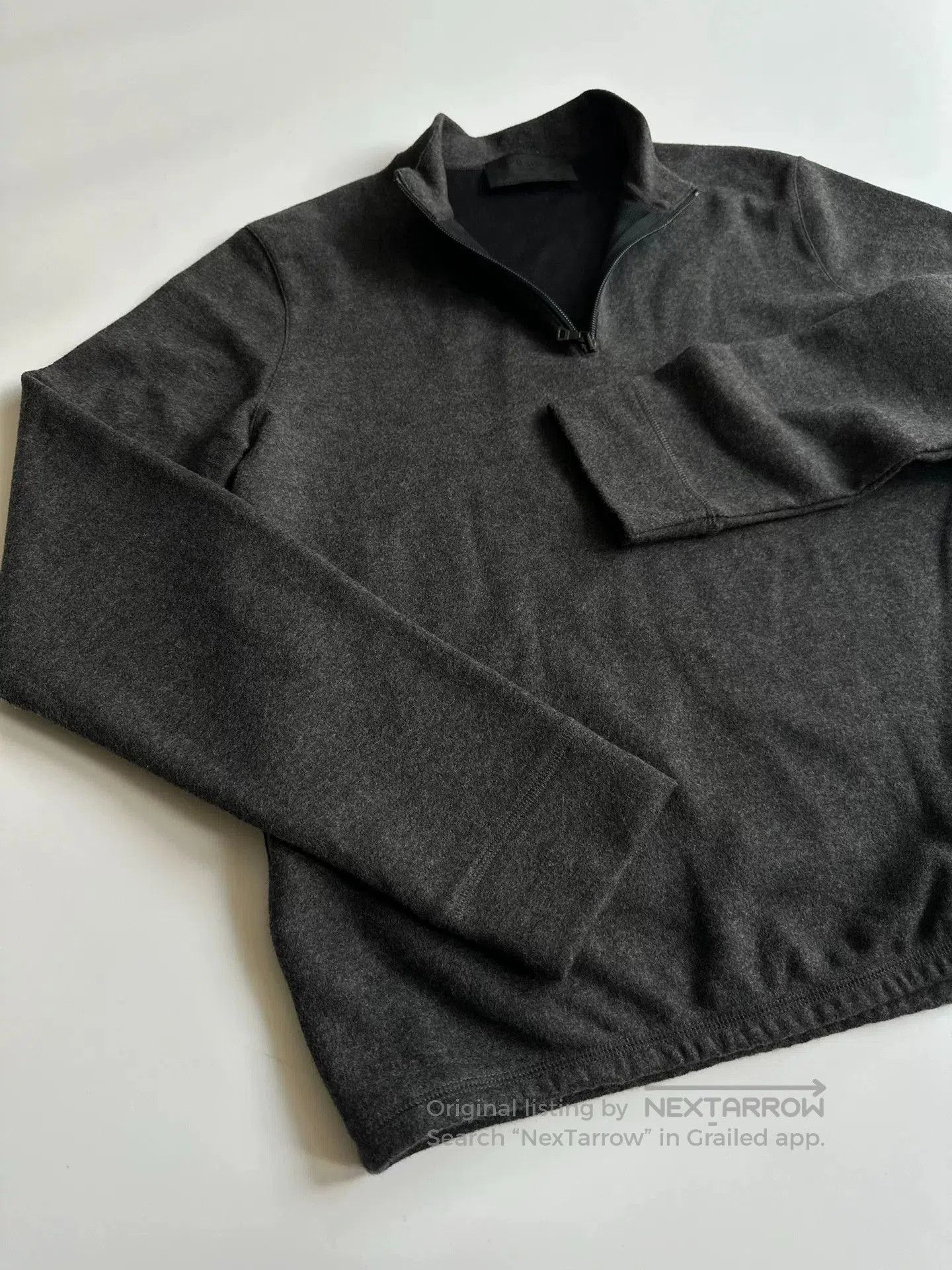 Prada PRADA Half-Zip Wool Pullover Sweatshirt. Size US M / EU 48-50 / 2 - 2 Thumbnail