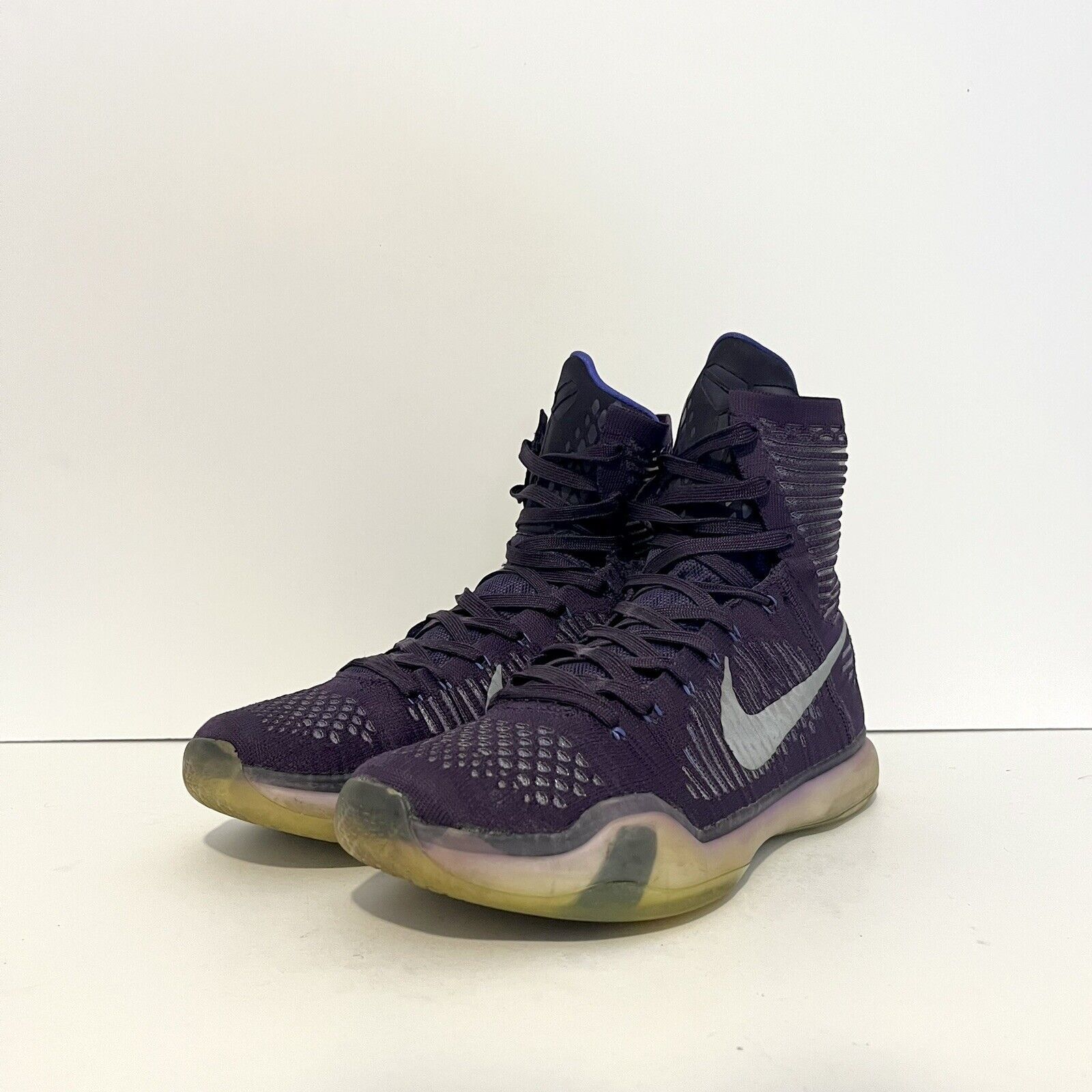 Nike 2014 Nike Kobe 10 X Elite High Team Pack Purple Ink Sz 10 Size US 10 / EU 43 - 2 Thumbnail