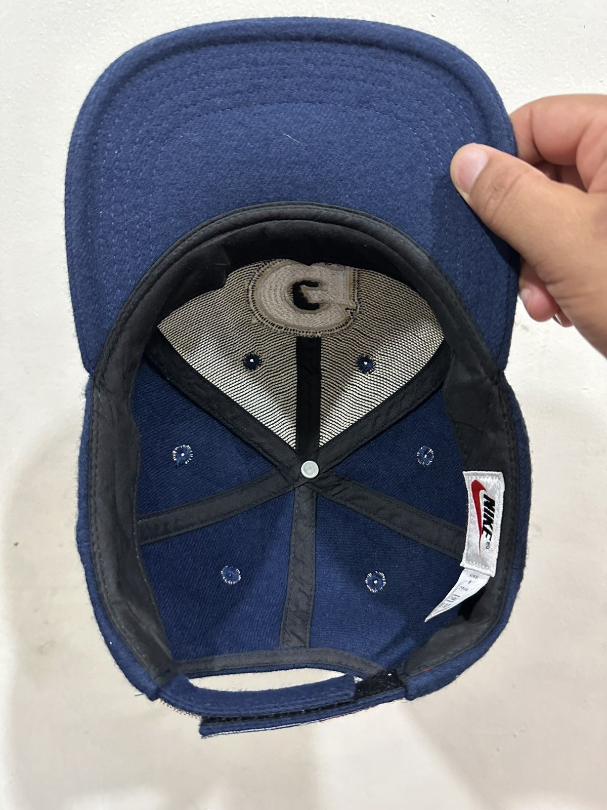 Nike VTG Georgetown Hoyas Swoosh Dad Hat Size ONE SIZE - 5 Thumbnail