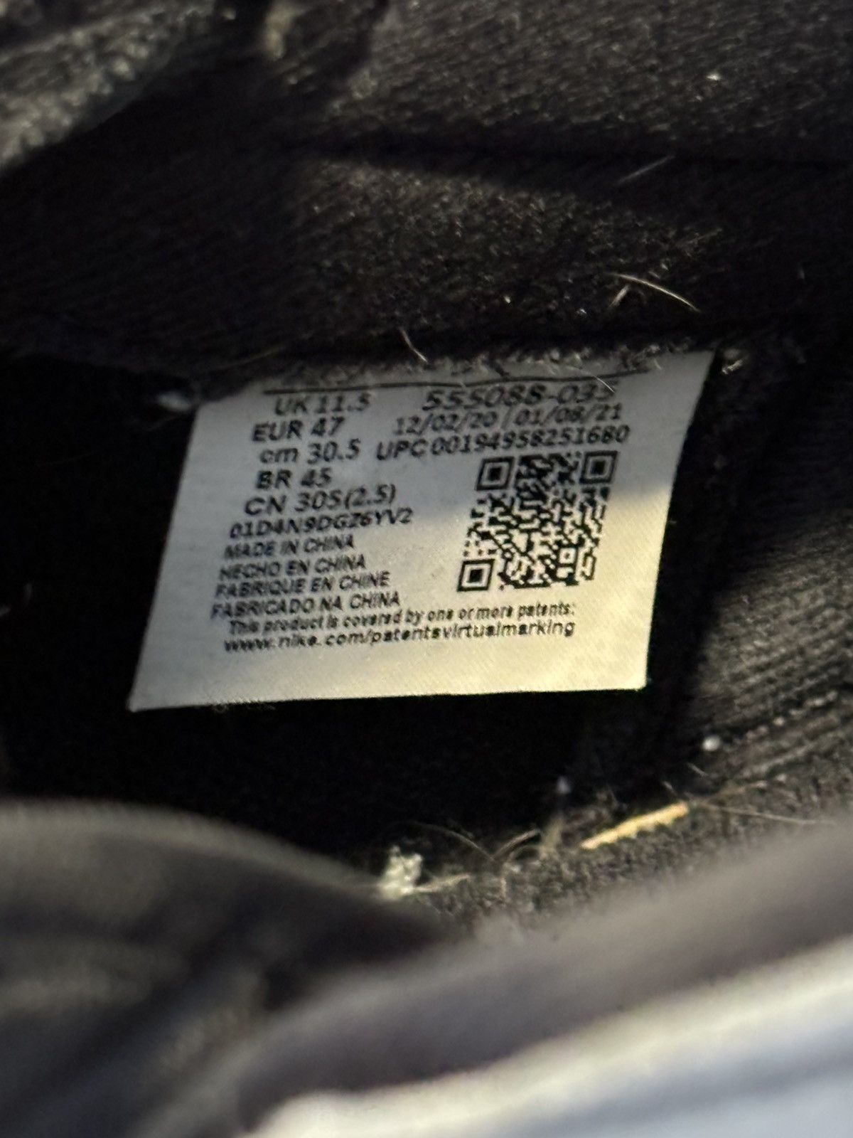 Nike AIR JORDAN 1 RETRO HIGH OG Size US 12.5 / EU 45-46 - 6 Thumbnail