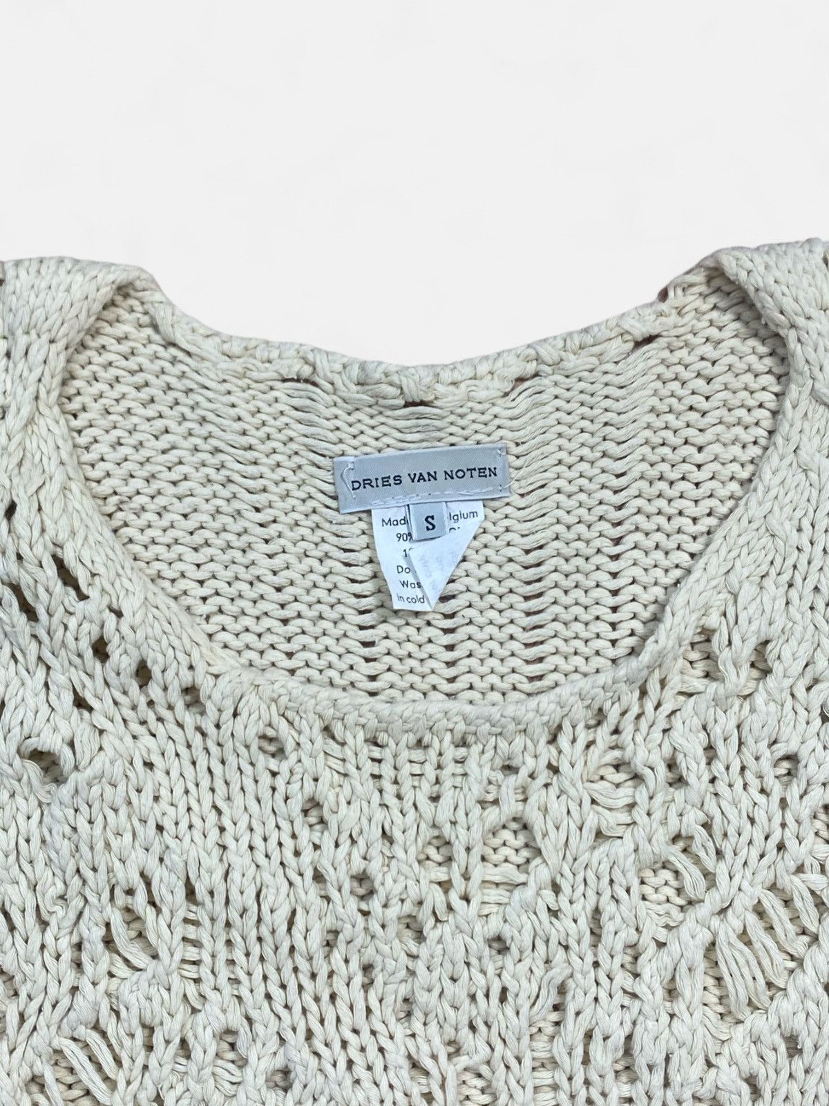 Dries Van Noten Dries Van Noten - Wool Distressed Effect Top Size S / US 4 / IT 40 - 3 Thumbnail
