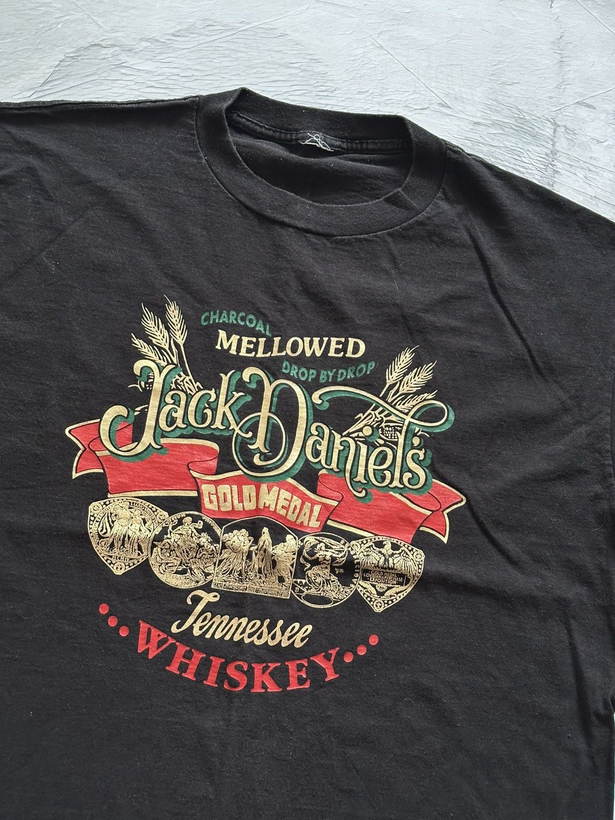 Vintage Vintage Rare Jack Daniels tee Size US XL / EU 56 / 4 - 1 Thumbnail