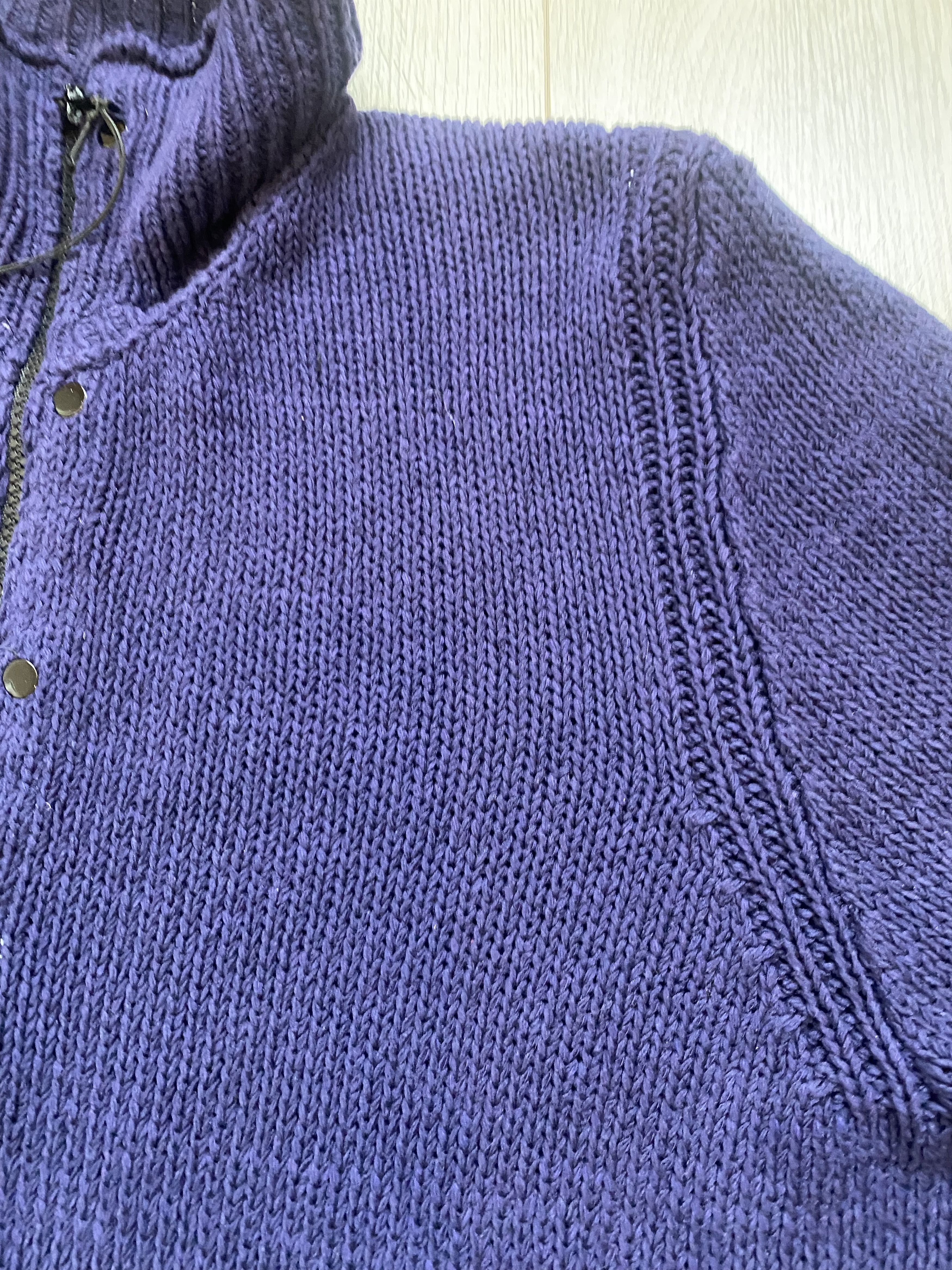 Stone Island Stone Island Rare Chenille Zip Neck Classic Jumper Size US L / EU 52-54 / 3 - 6 Thumbnail