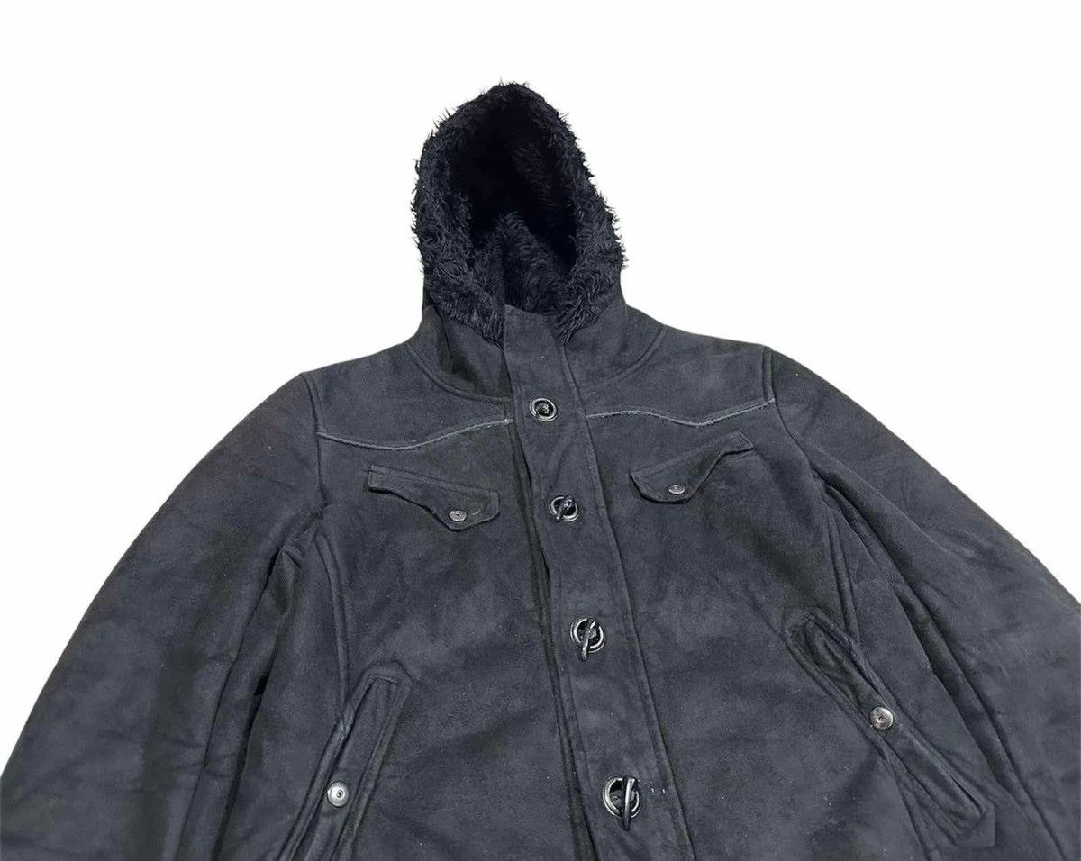 Hysteric Glamour 🔥Sick Y2K Wisdom Fur Hooded Suede Jacket Goth Punk Size US L / EU 52-54 / 3 - 4 Thumbnail