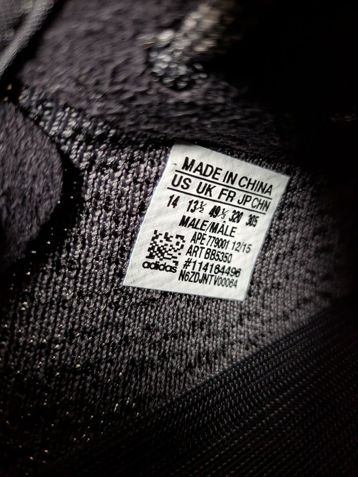 Adidas 2016 adidas Yeezy Boost 350 v1 Pirate Black 2.0 BB5350 US14 Size US 14 / EU 47 - 9 Thumbnail