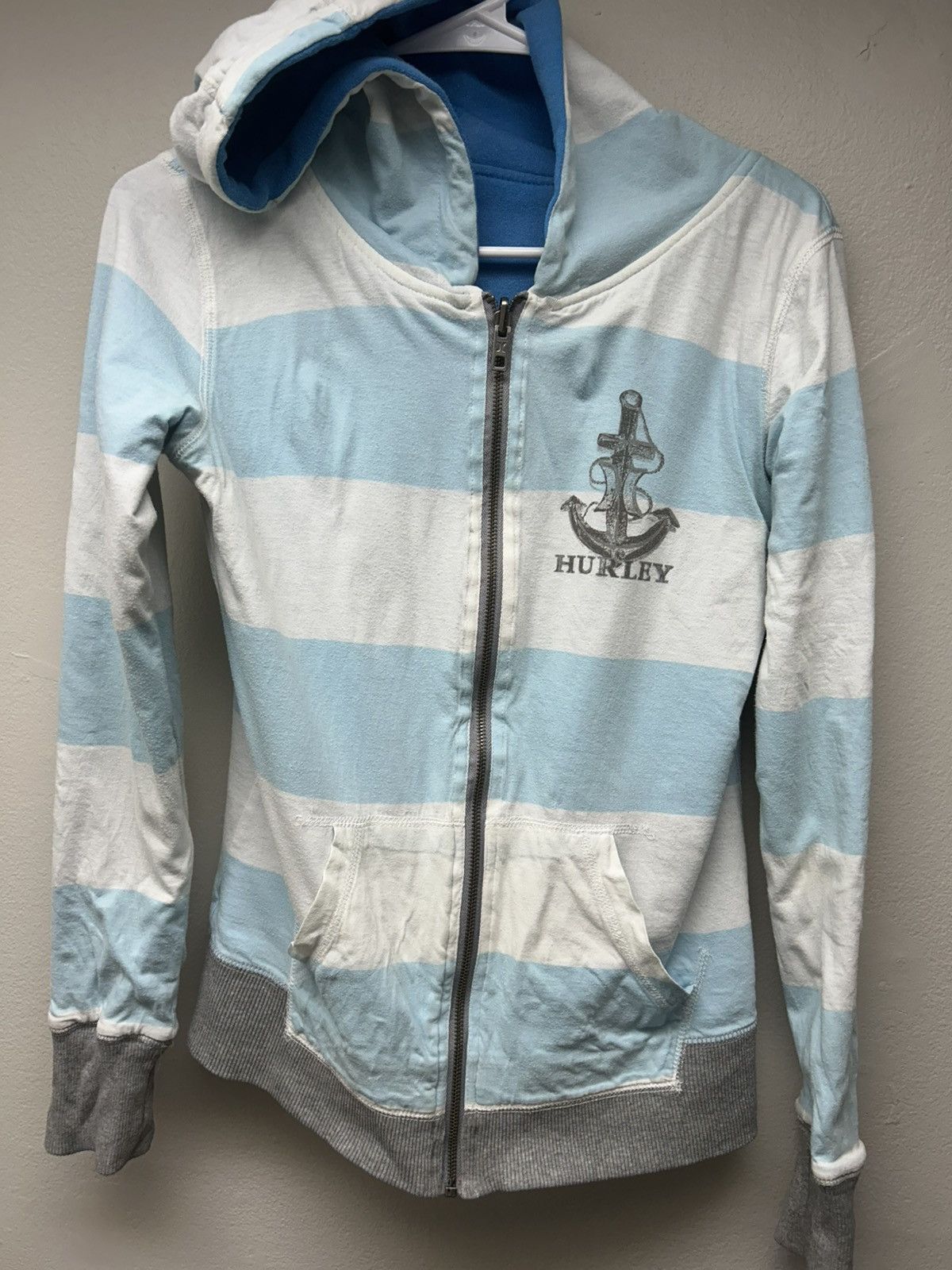 Hurley Vintage Hurley Reversible Striped Zip Up Hoodie Size US M / EU 48-50 / 2 - 11 Thumbnail