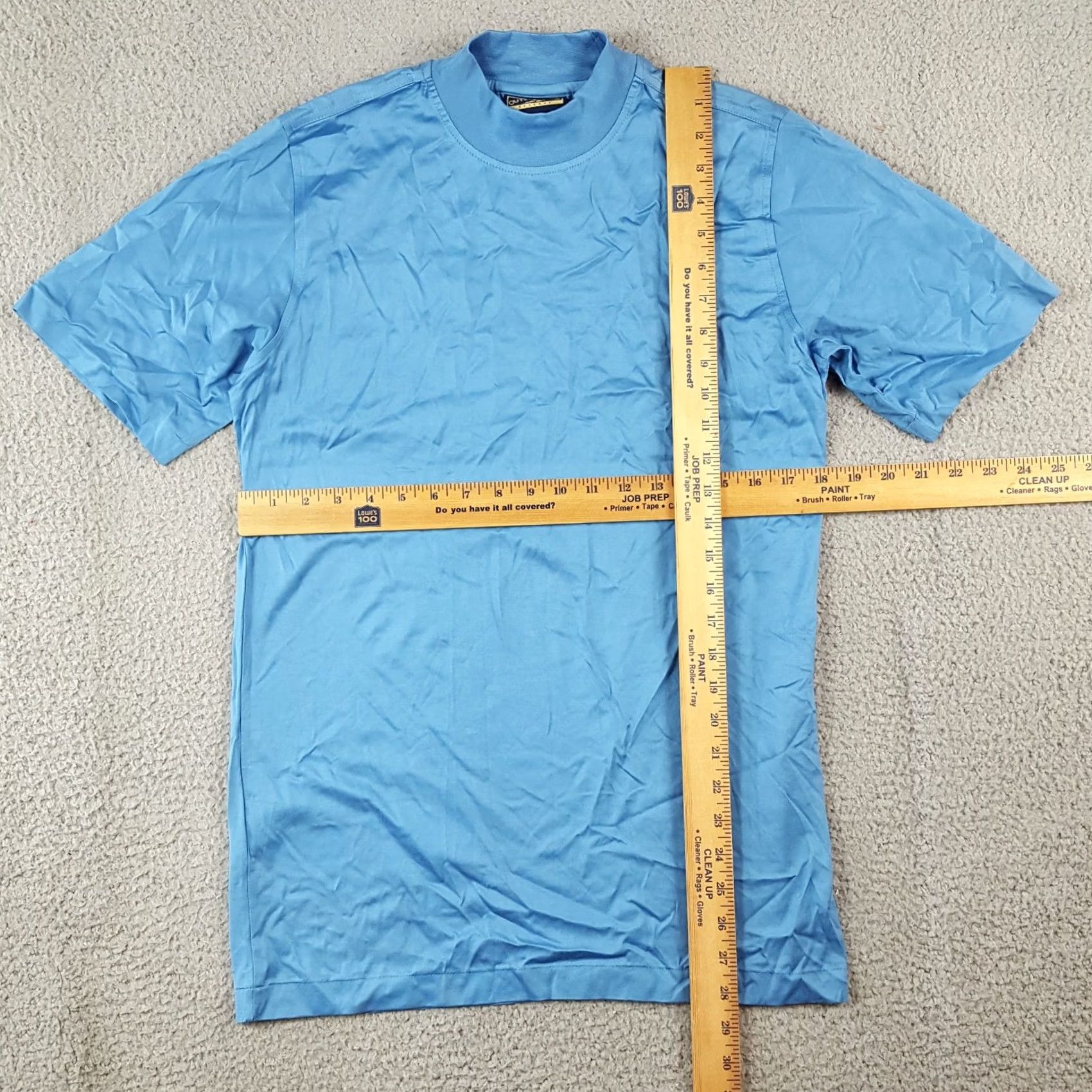 Vintage VINTAGE Outer Banks T-Shirt Shorts Sleeve Mock Turtle Neck Men S Blue Cotton Embroidered Logo 90s 00s Preppy Vintage Mens Shirt S Size 36R - 7 Thumbnail