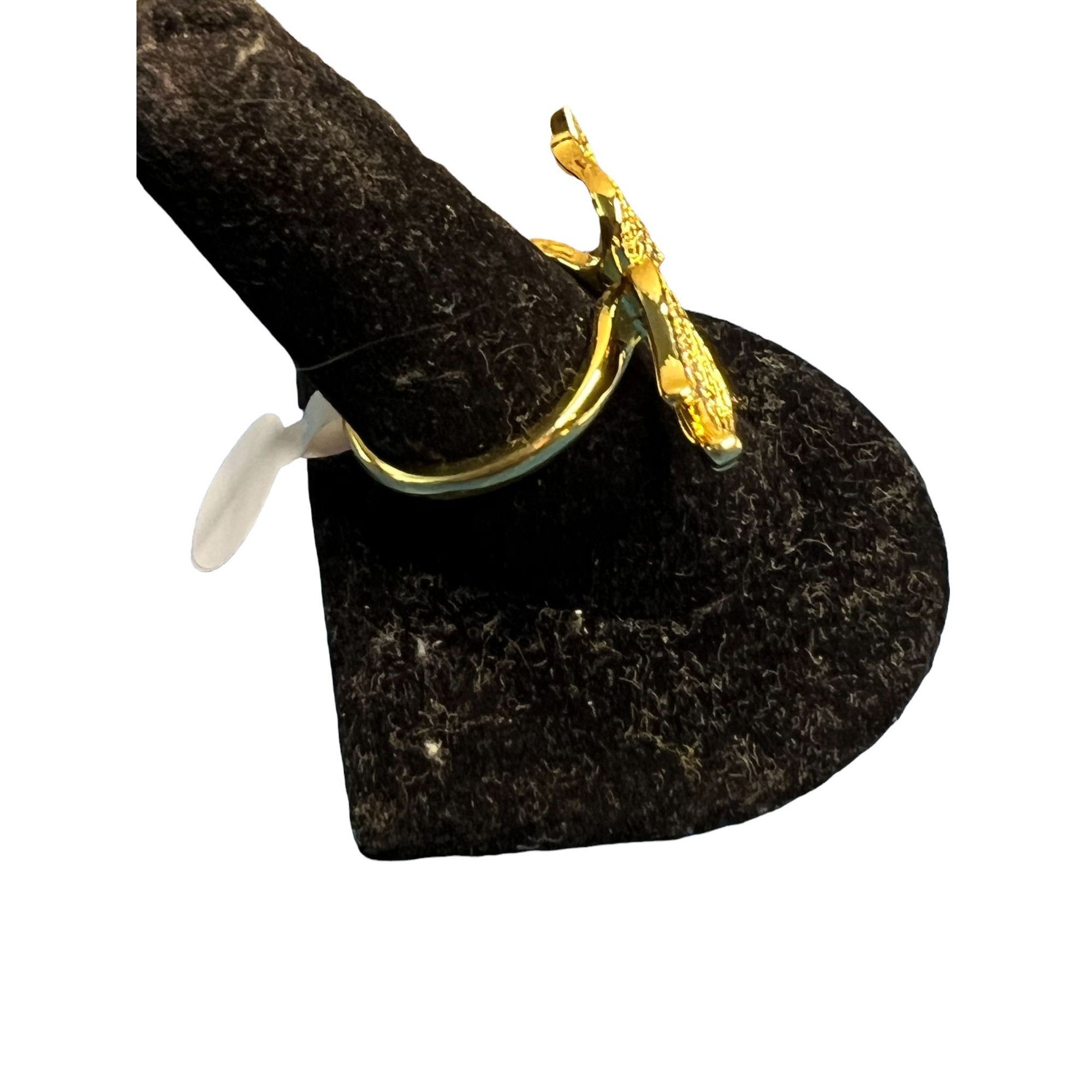 Other Palm Beach Jewelry Double Wings ring CZ stones Gold plated s Size ONE SIZE - 2 Thumbnail
