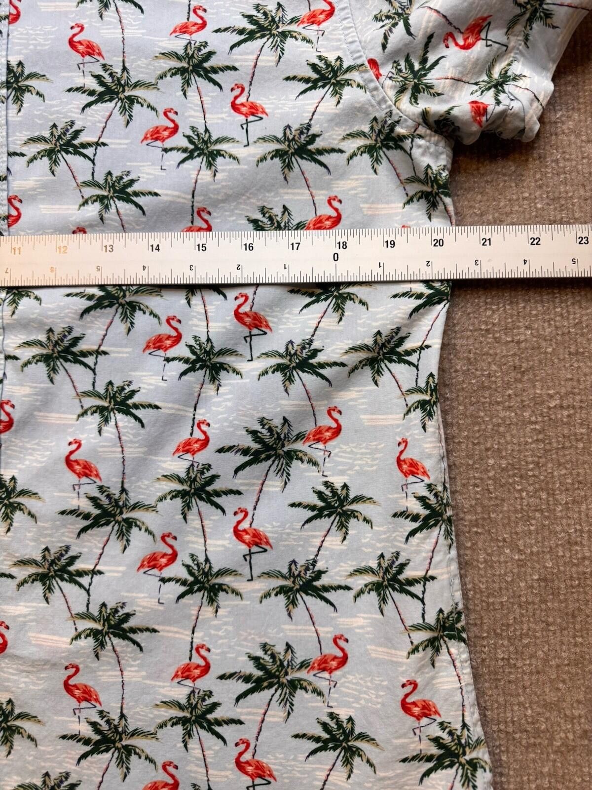 Denim & Flower Denim & Flower Men’s Med SS Flamingo/Palm AOP [736] Size US M / EU 48-50 / 2 - 7 Thumbnail