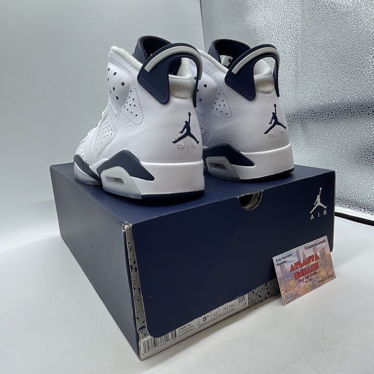 Jordan Brand Air Jordan 6 midnight navy Size US 8.5 / EU 41-42 - 4 Thumbnail