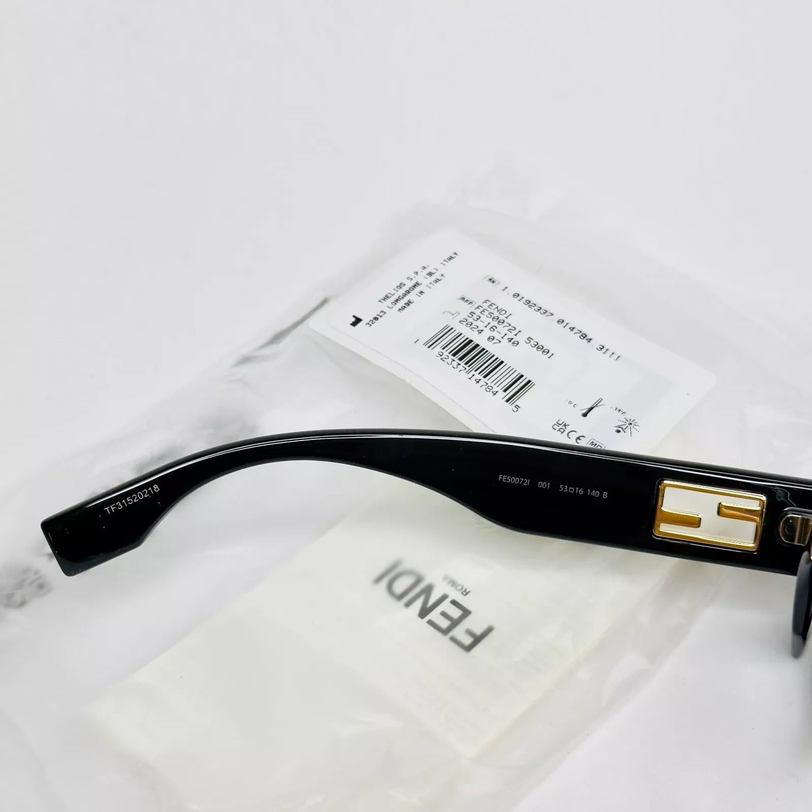 Fendi FENDI BAGUETTE Cut Out 50072 001 Eyeglass Optical FE50072I Size ONE SIZE - 3 Thumbnail