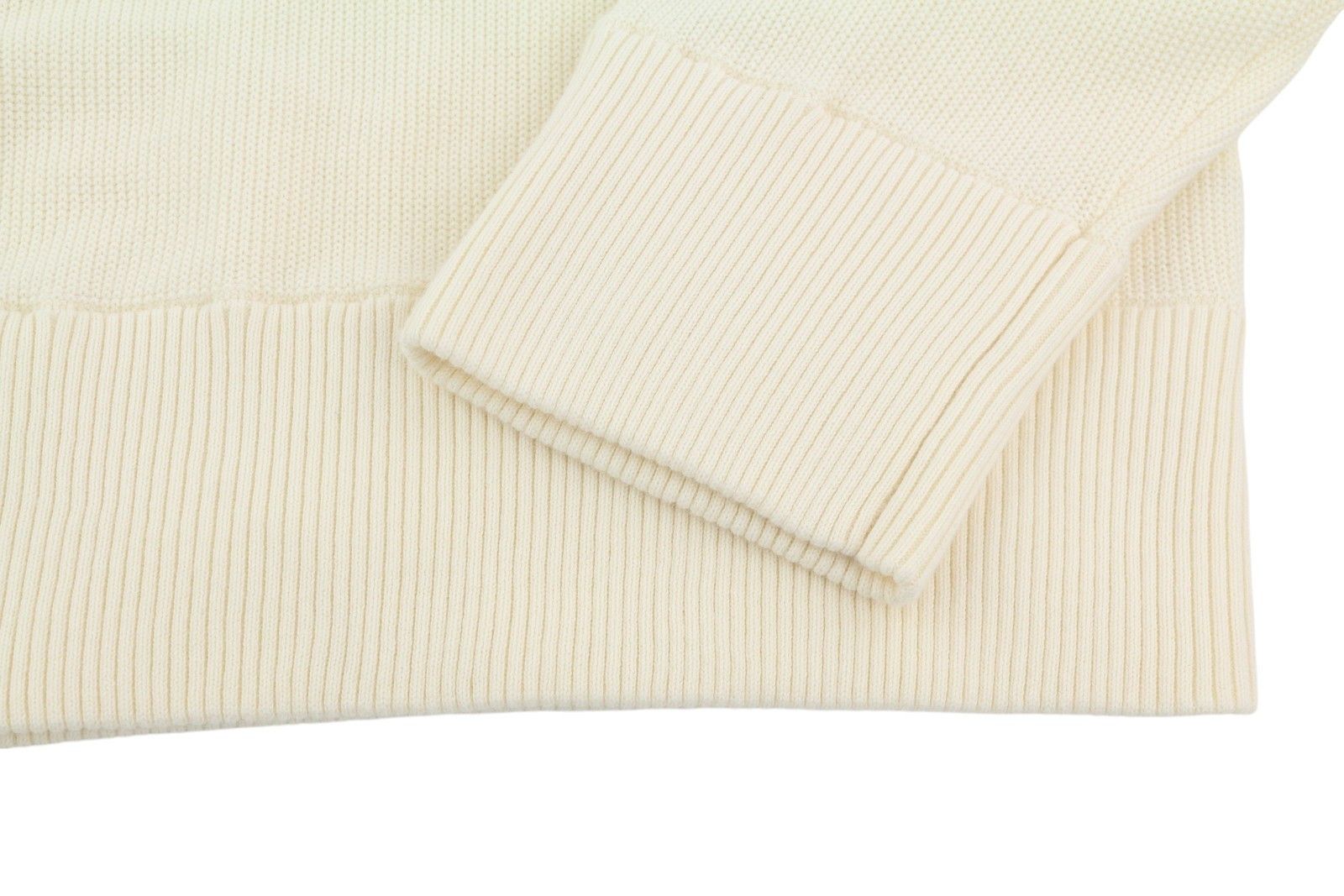 Tommy Hilfiger MONOTYPE TIPPED L Ivory Button-Up Tight-Knit Jumper 85321 Size US L / EU 52-54 / 3 - 5 Thumbnail