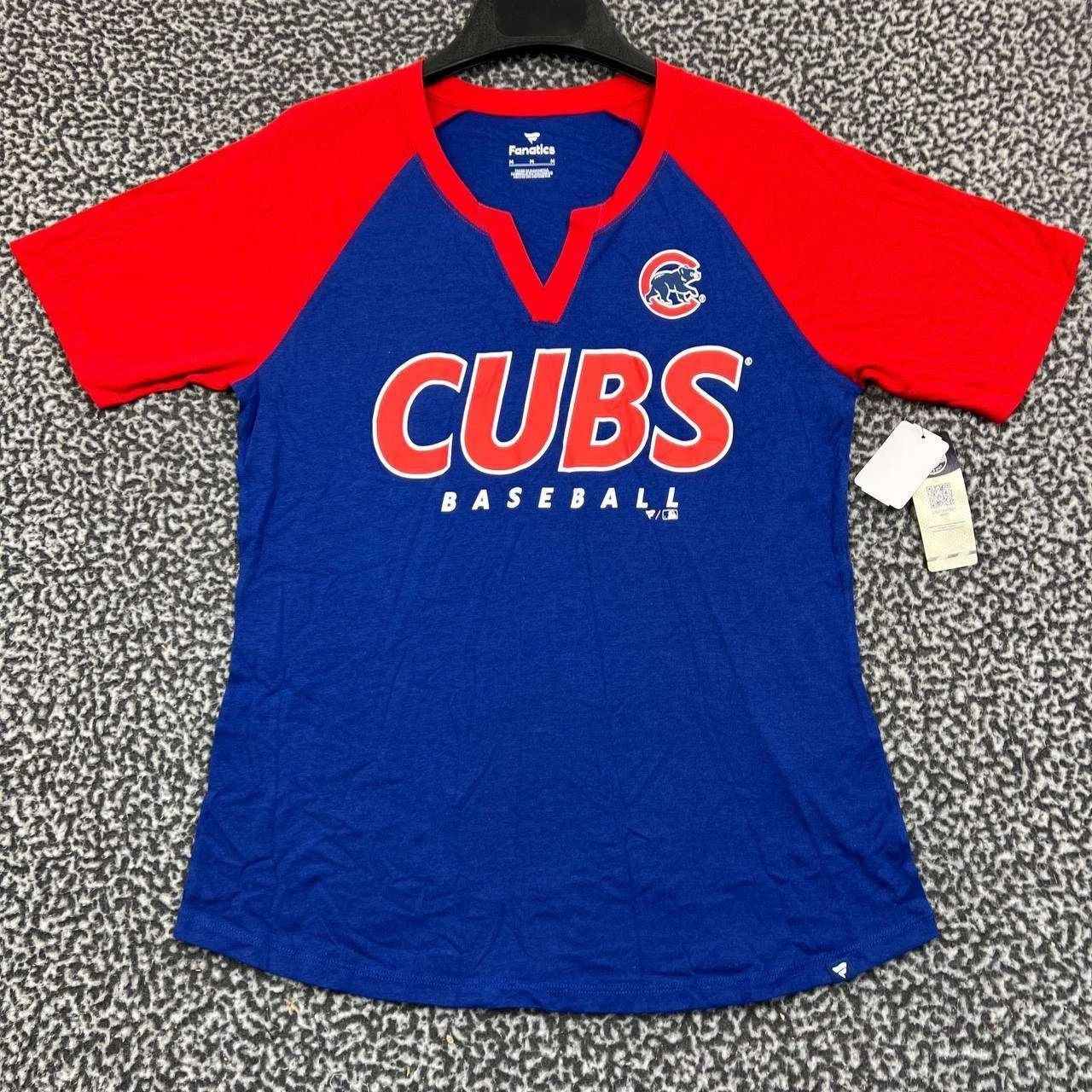 Other Chicago Cubs Shirt Women Blue Red Short Sleeve New M Size M / US 6-8 / IT 42-44 - 1 Thumbnail