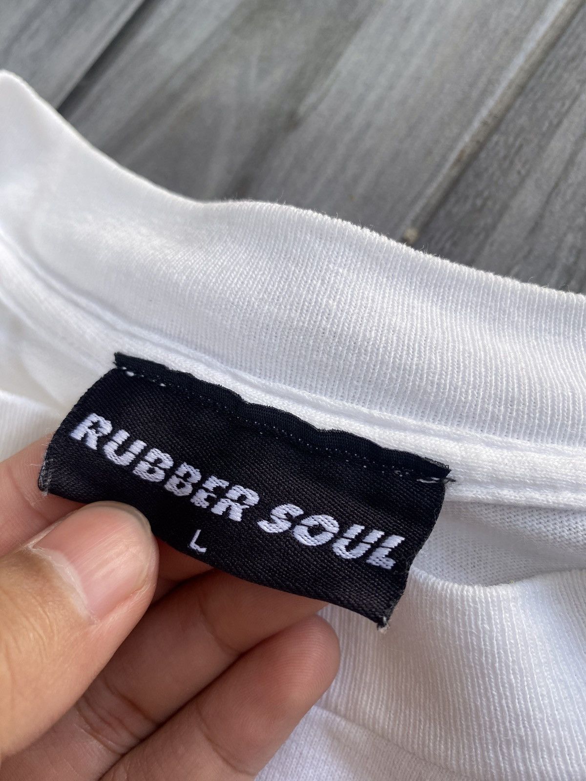Vintage Vintage rubber soul rbr soul white tshirt Size US L / EU 52-54 / 3 - 5 Thumbnail