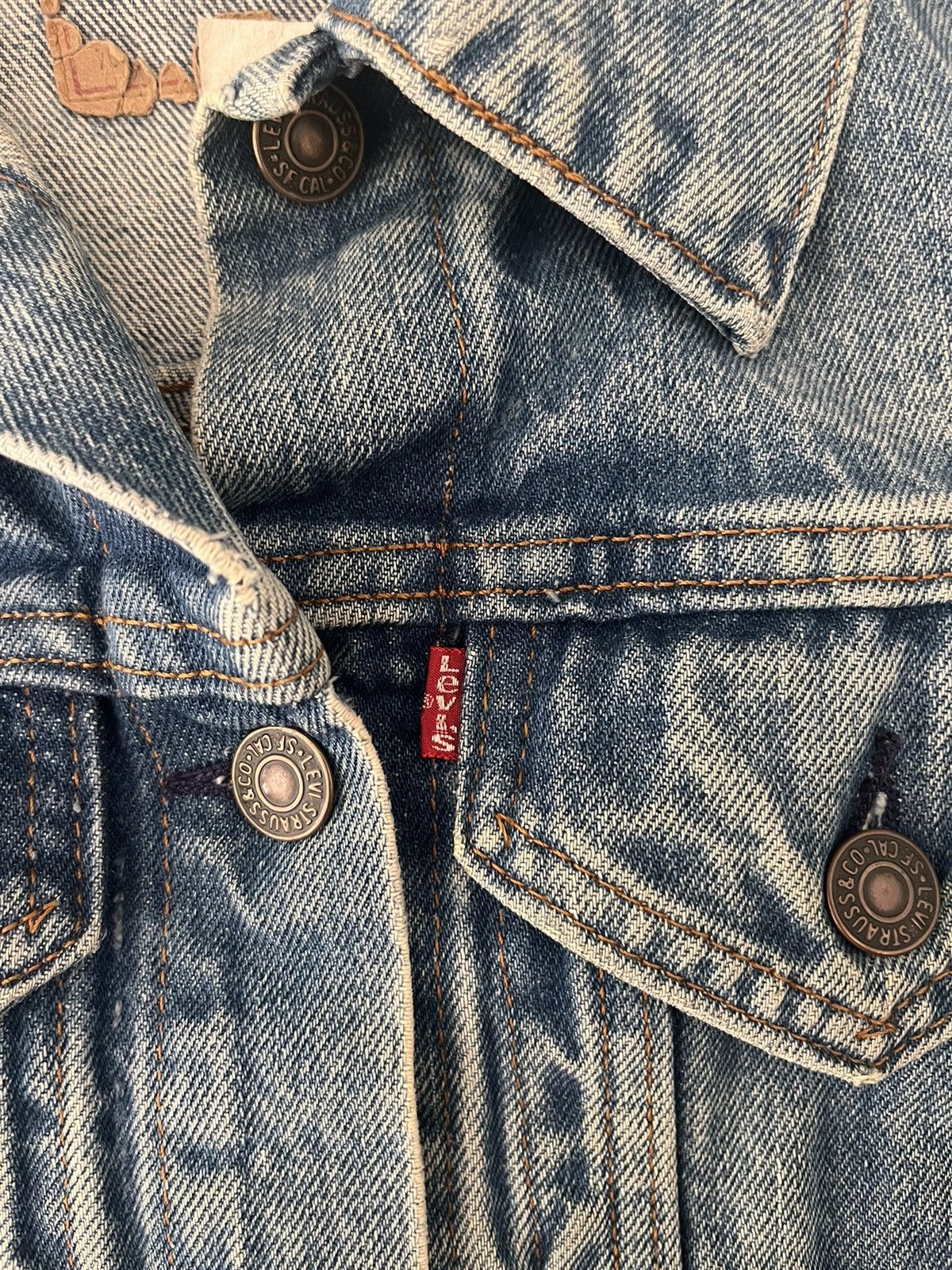 Levi's × Vintage Vintage 1984 Levi’s Olympic Team Denim Jacket - Faded Blue Size US S / EU 44-46 / 1 - 5 Thumbnail