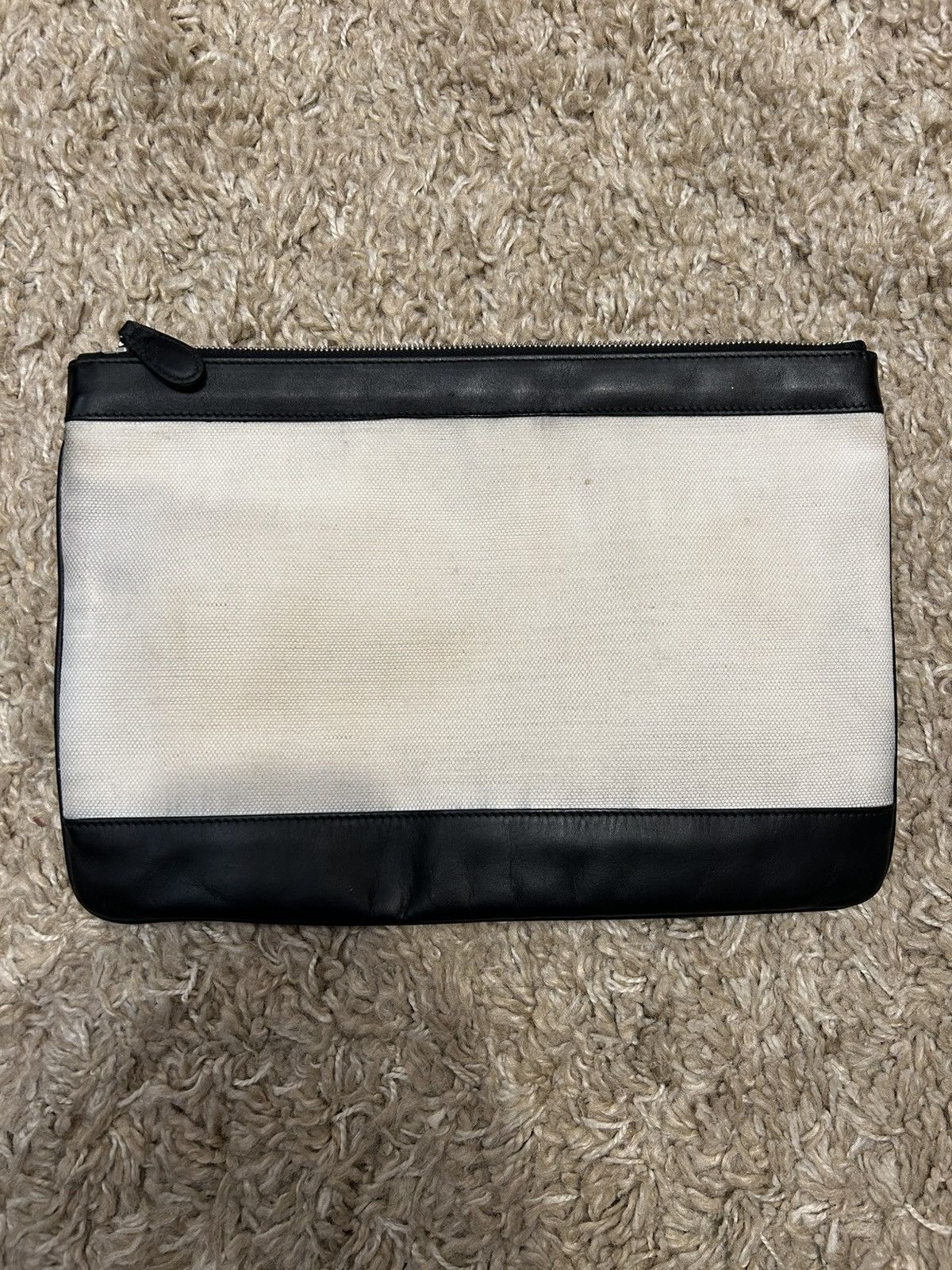 Balenciaga × Designer Balenciaga Canvas Pouch Clutch Made in Italy Authentic Size ONE SIZE - 2 Thumbnail