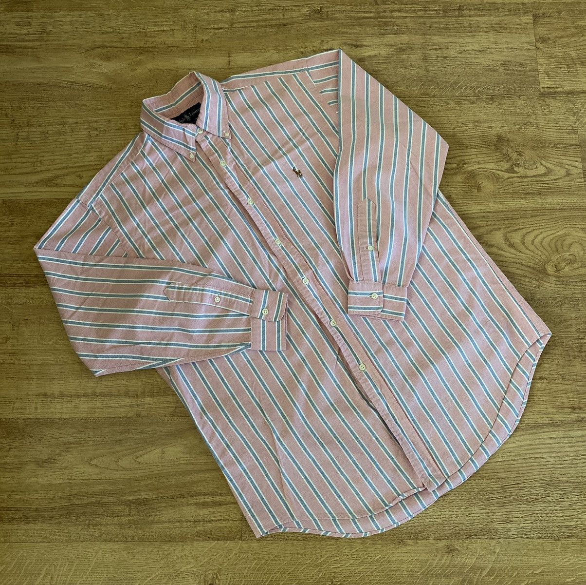 Polo Ralph Lauren Polo Ralph Lauren Oxford Shirt x Vintage Size US XL / EU 56 / 4 - 2 Thumbnail