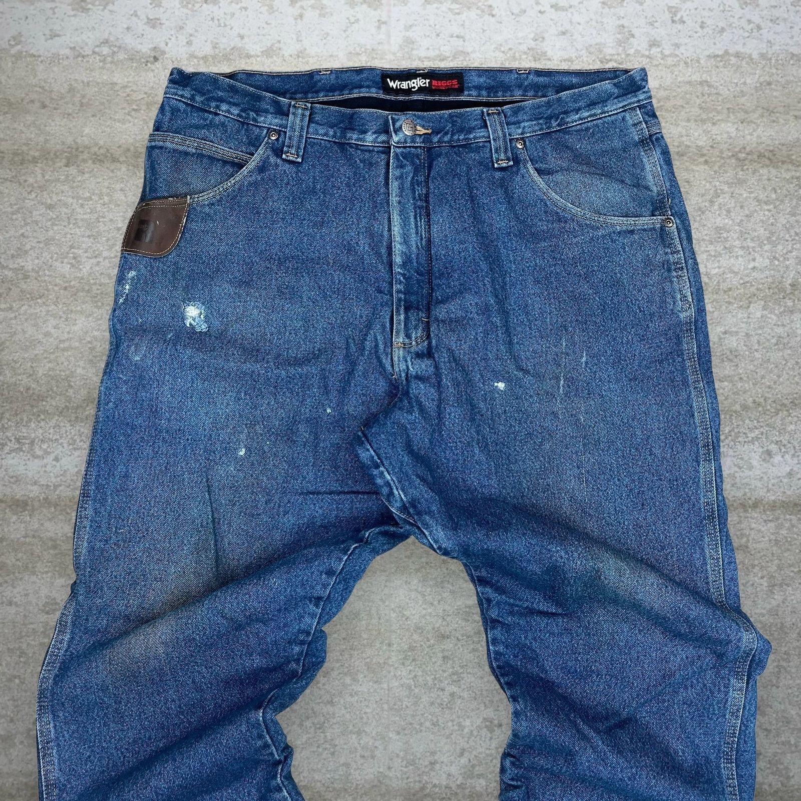 Wrangler Vintage Y2K Wrangler Riggs Jeans 40x30 Relaxed Medium Wash Size US 40 / EU 56 - 5 Thumbnail