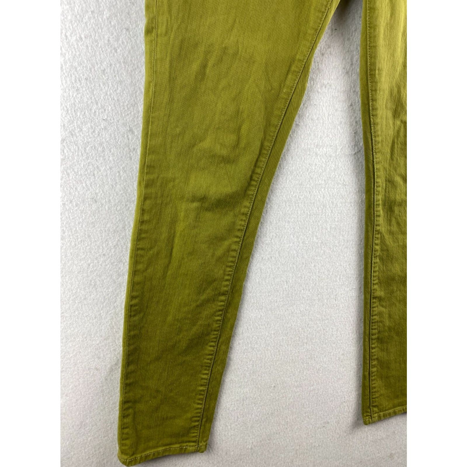 Vintage Pilcro and the Letterpress Jeans Womens 26 Green Stet Fit Skinny Stretch Denim Jeans Size 26" / US 2 / IT 38 - 4 Thumbnail