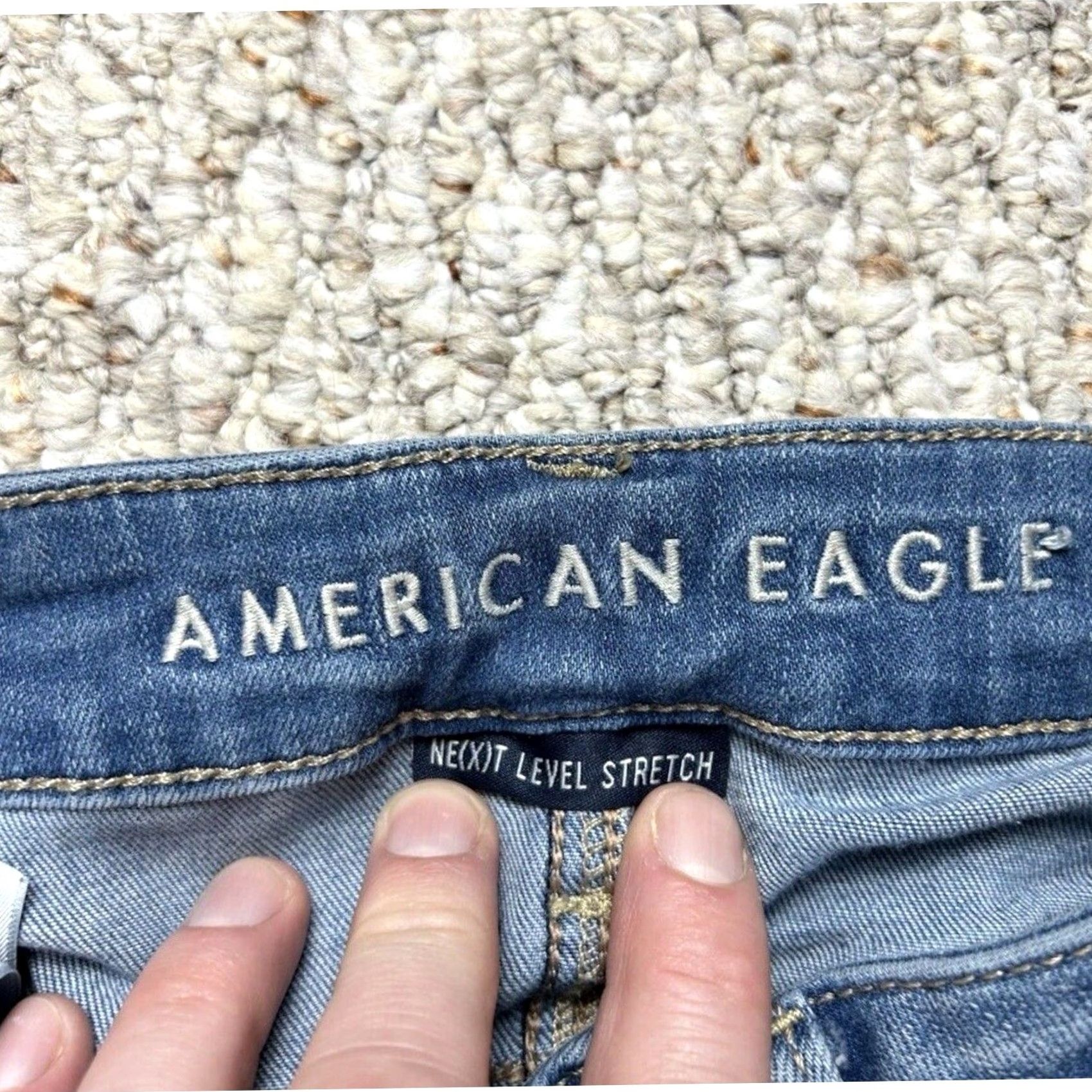 American Eagle Outfitters American Eagle Jeans Womens Size 2 Regular Next Level Stretch Skinny Blue Denim Size 26" / US 2 / IT 38 - 3 Thumbnail