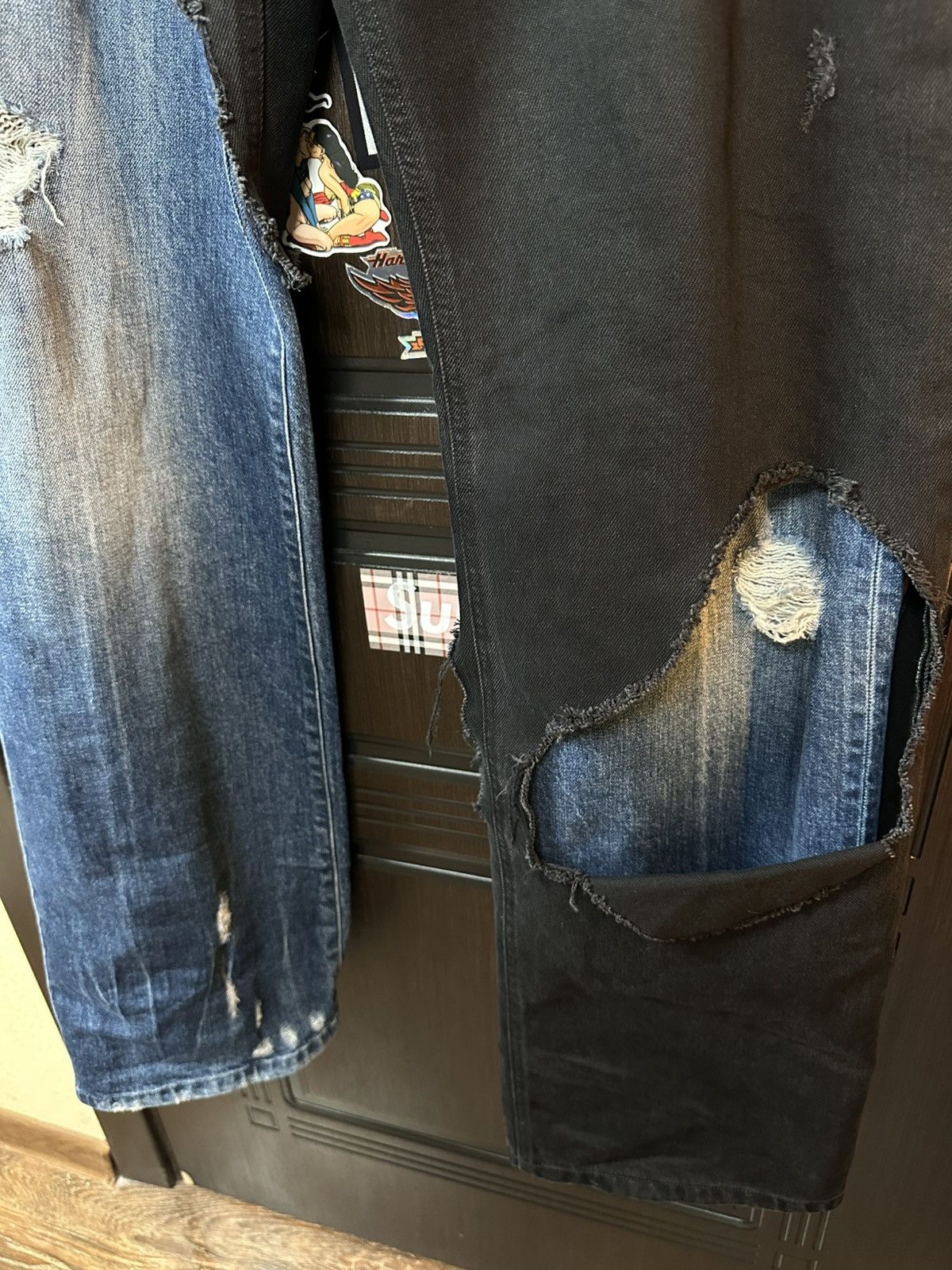 Raf Simons Raf Simons Double Layered Zombie Jeans Size US 34 / EU 50 - 4 Thumbnail