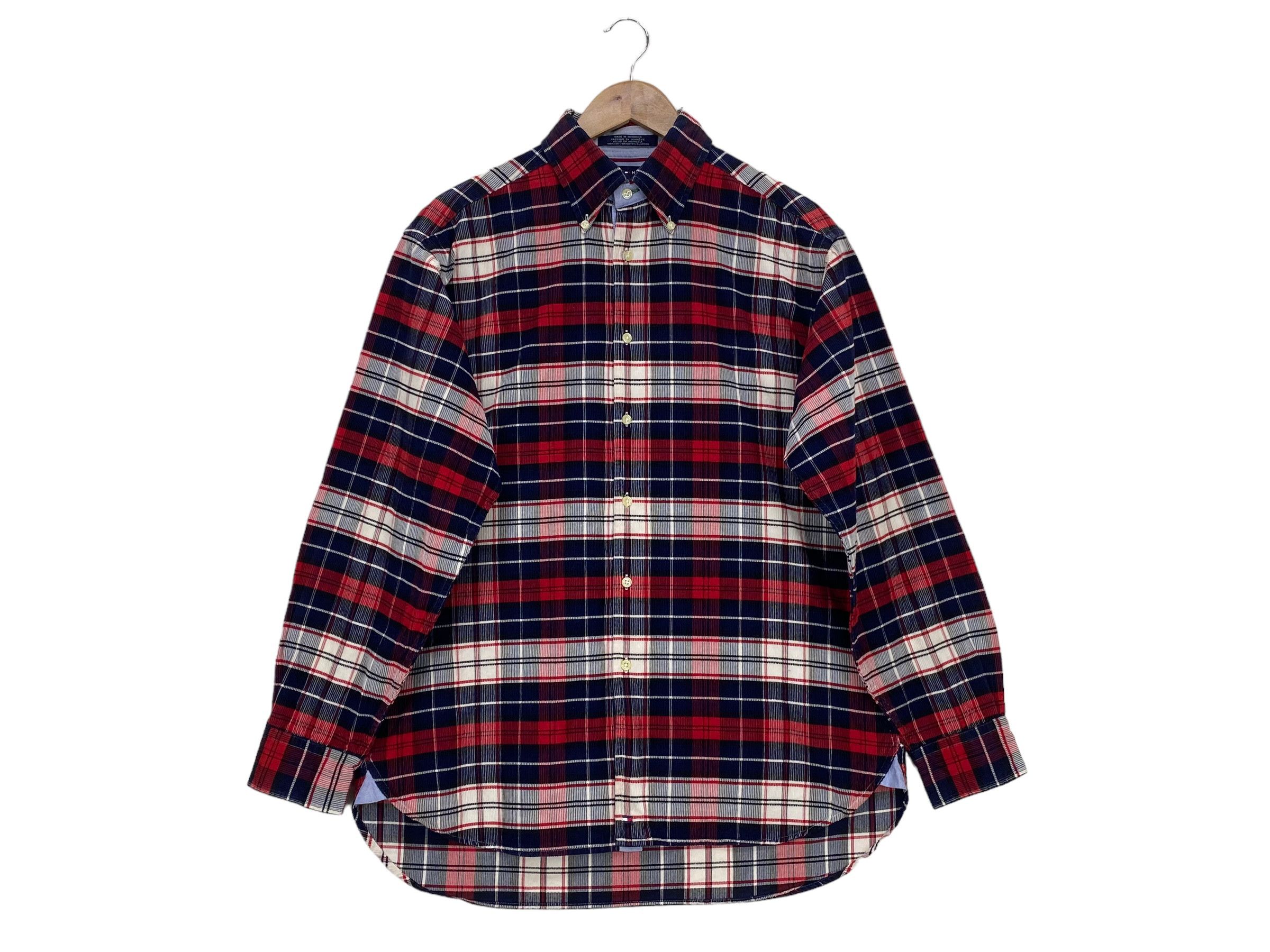 Tommy Hilfiger × Vintage TVintage Tommy Hilfiger Tartan Check Shirt 90s Preppy XL Size US S / EU 44-46 / 1 - 1 Thumbnail