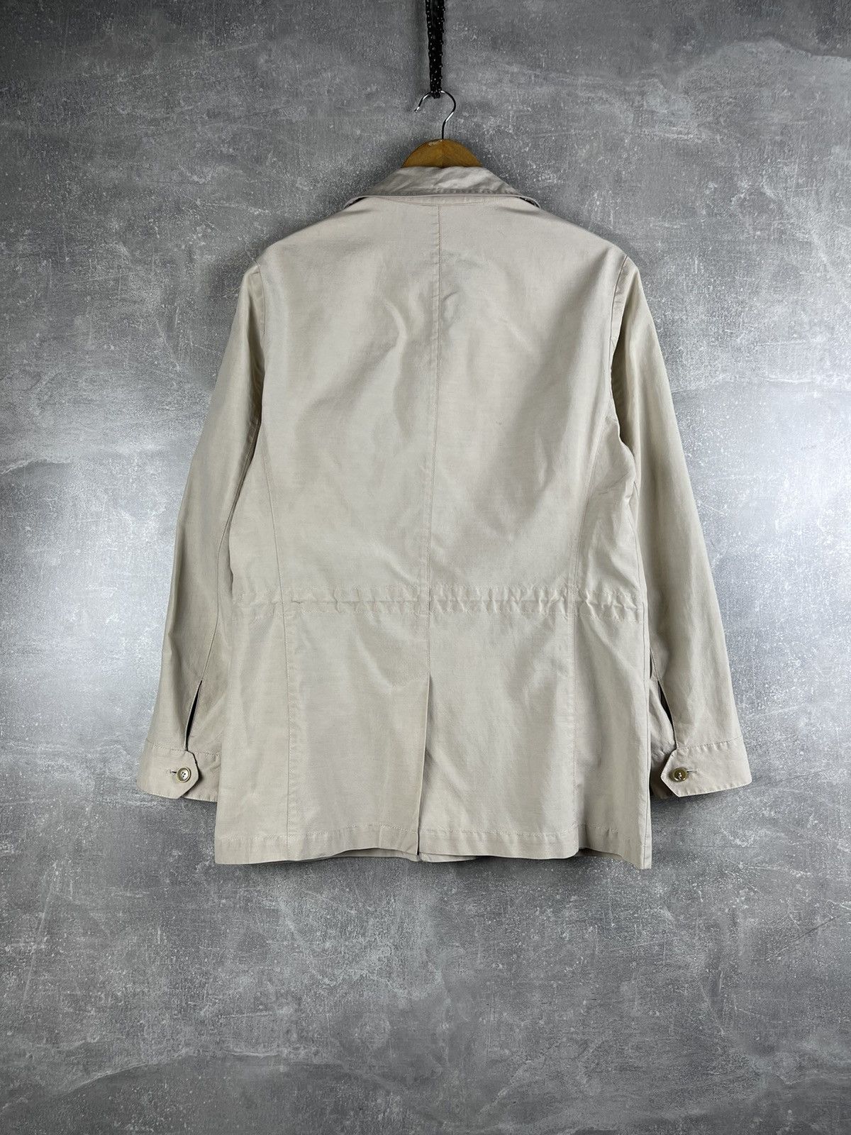Brioni Brioni Safari Field Jacket Regular Fit Beige Cotton Size US M / EU 48-50 / 2 - 10 Thumbnail