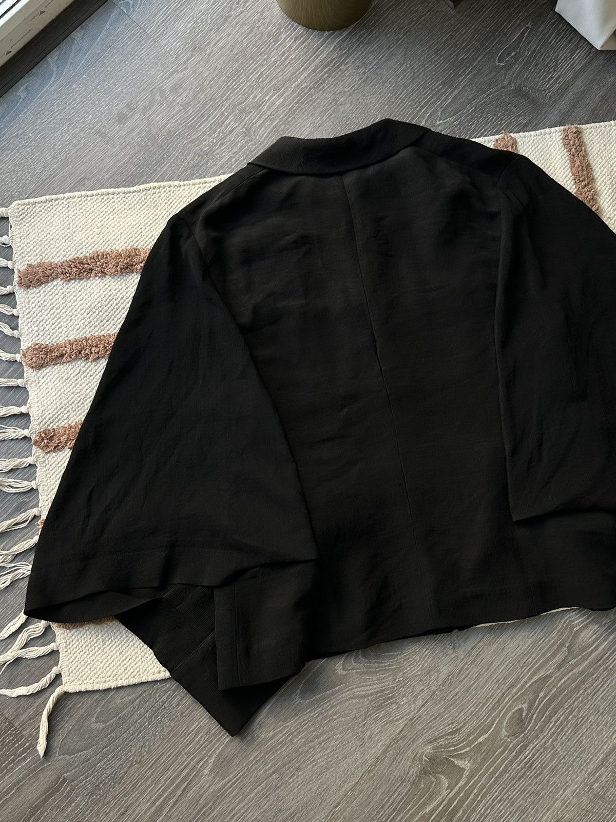 Vintage × Yohji Yamamoto Rare🖤 Yohji Yamamoto 2009 Archive Black Zip Kimono Jacket Size M / US 6-8 / IT 42-44 - 12 Thumbnail